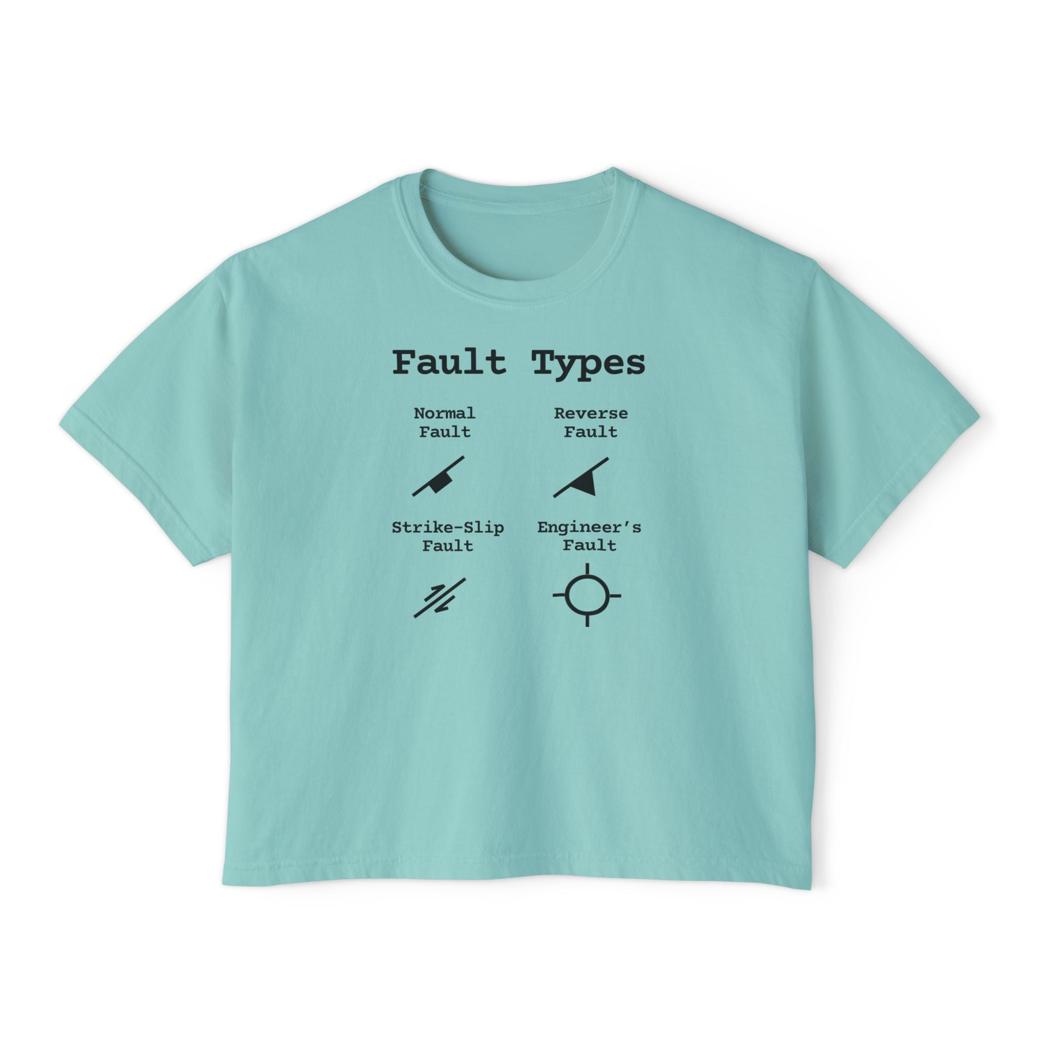 Butter Women's Geology T-Shirt -  Fault Types
