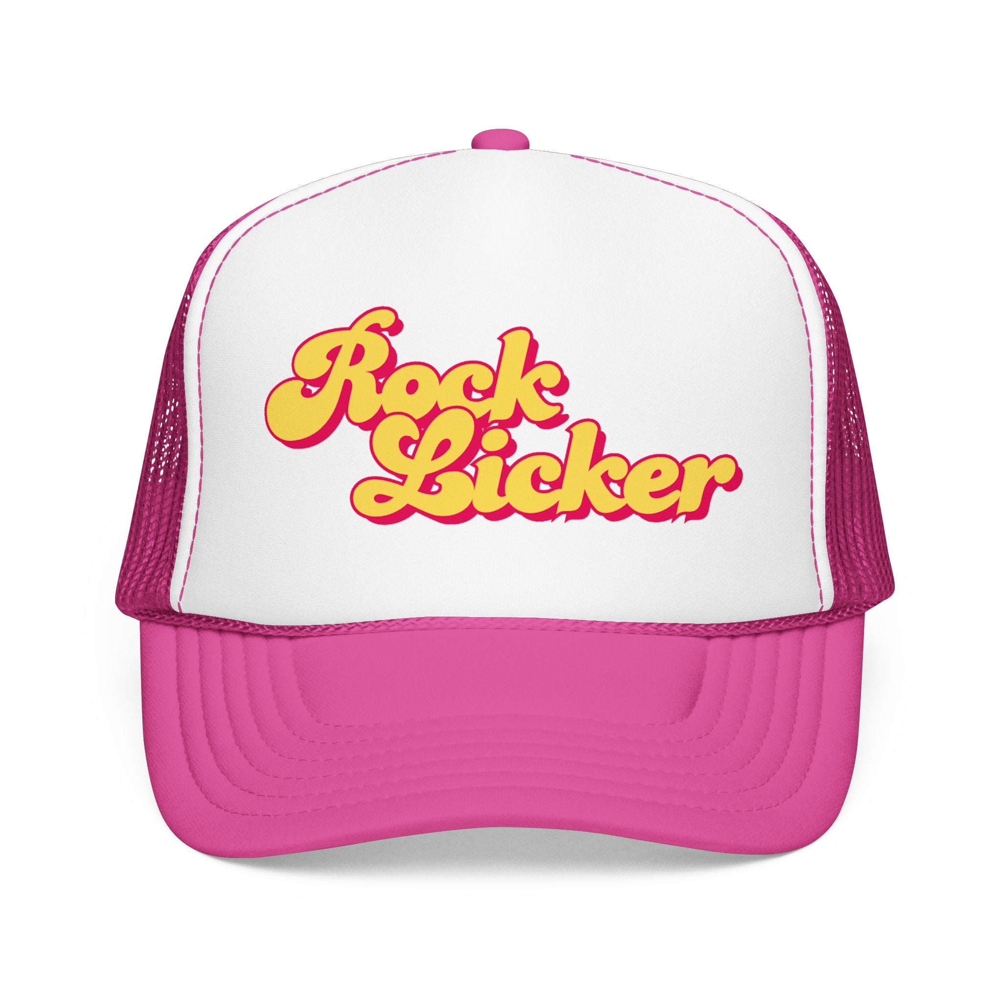 Trucker Hat: Rock Licker (yellow text)