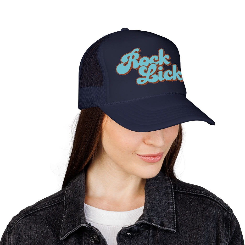 Trucker Hat: Rock Licker (blue text)