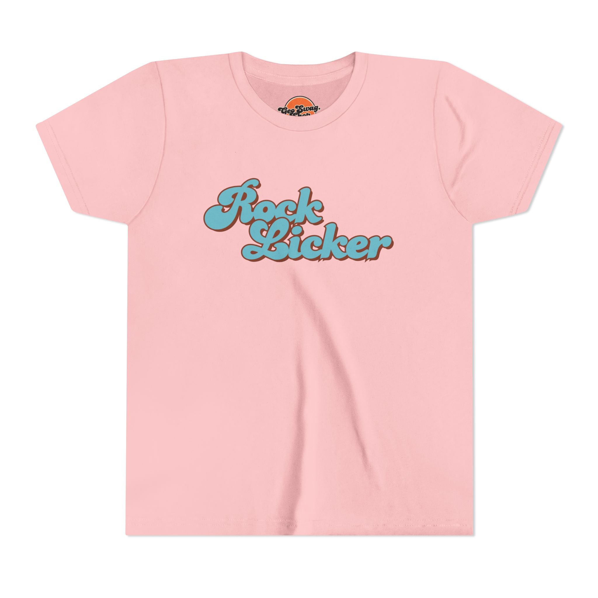 Youth Tee: Rock Licker Blue Text