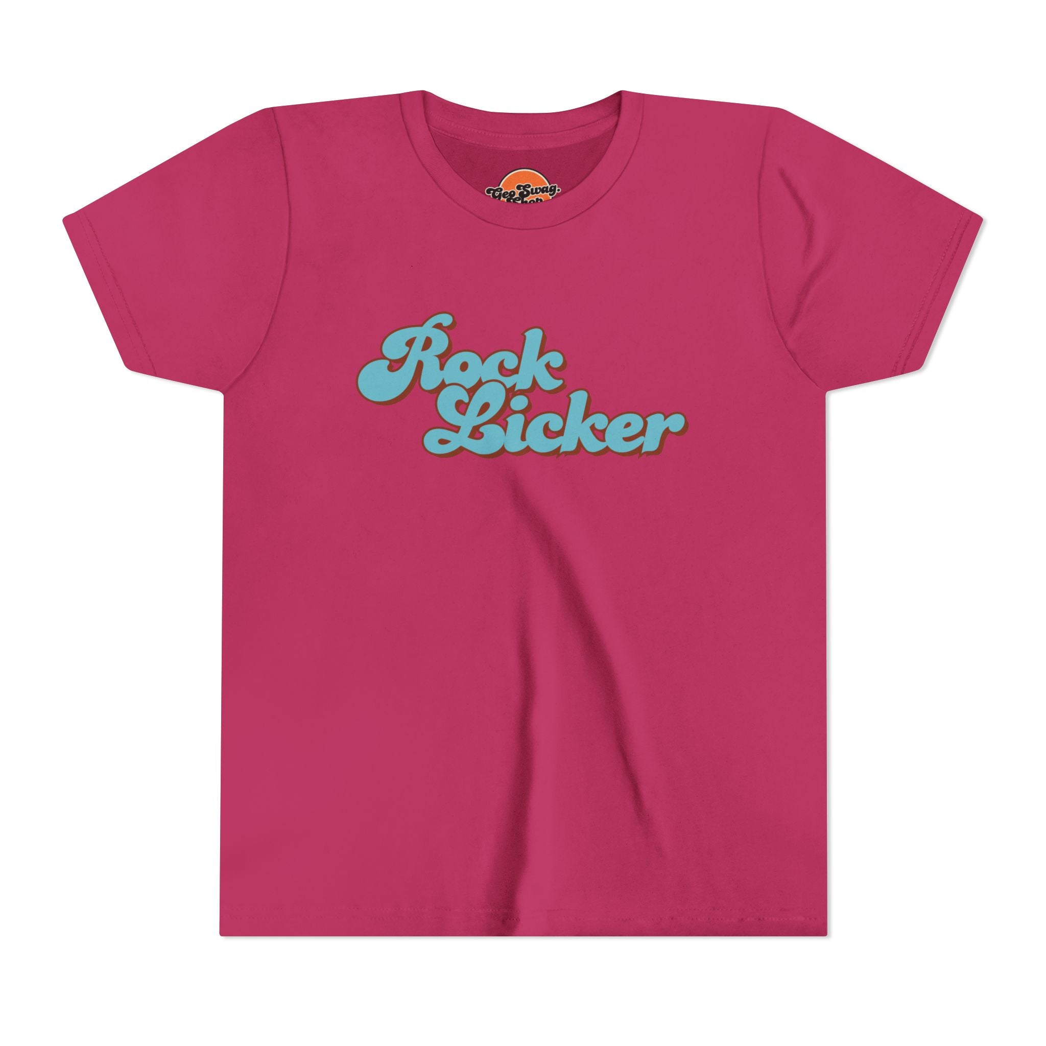Youth Tee: Rock Licker Blue Text