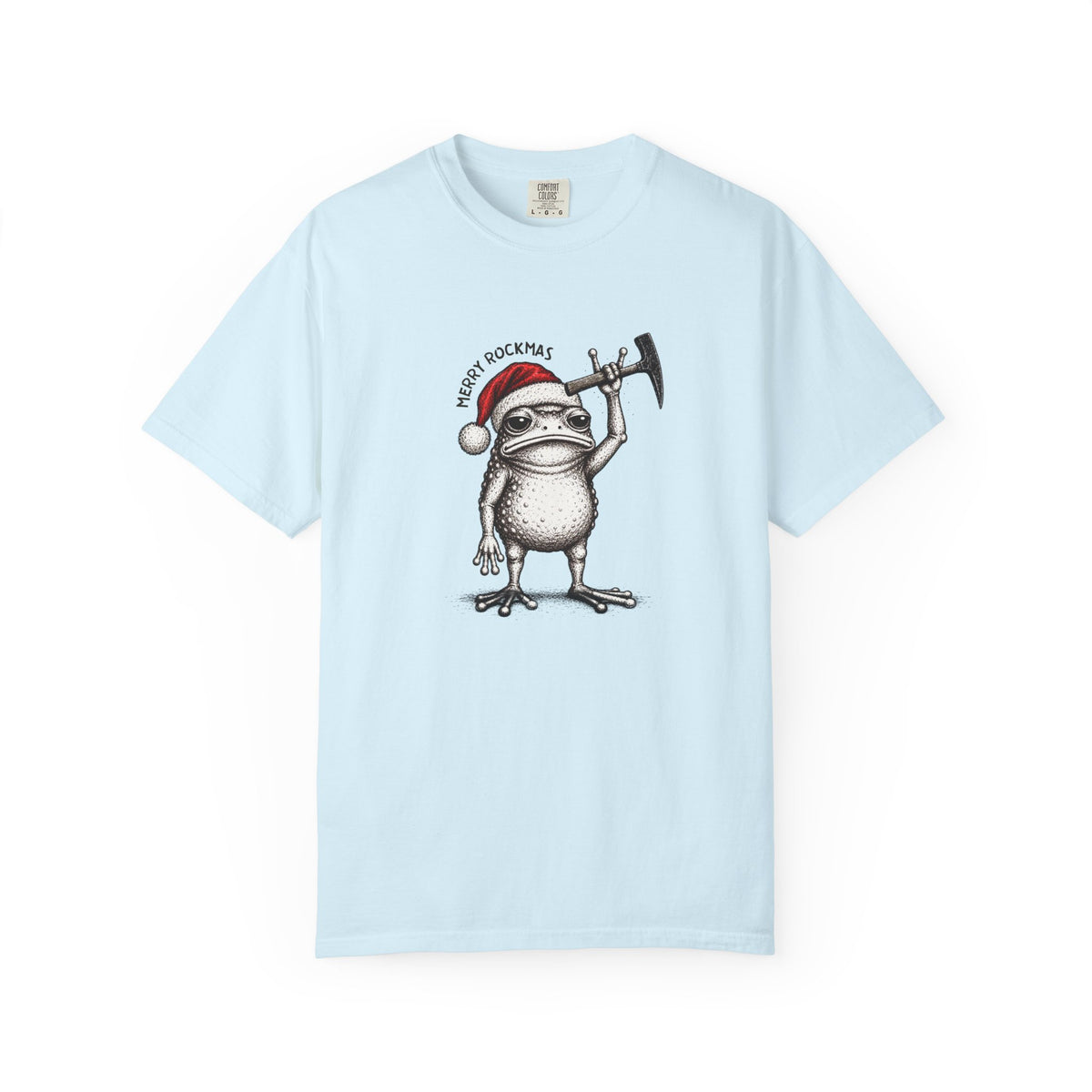Geology Holiday T-Shirt: Merry Rockmas Frog