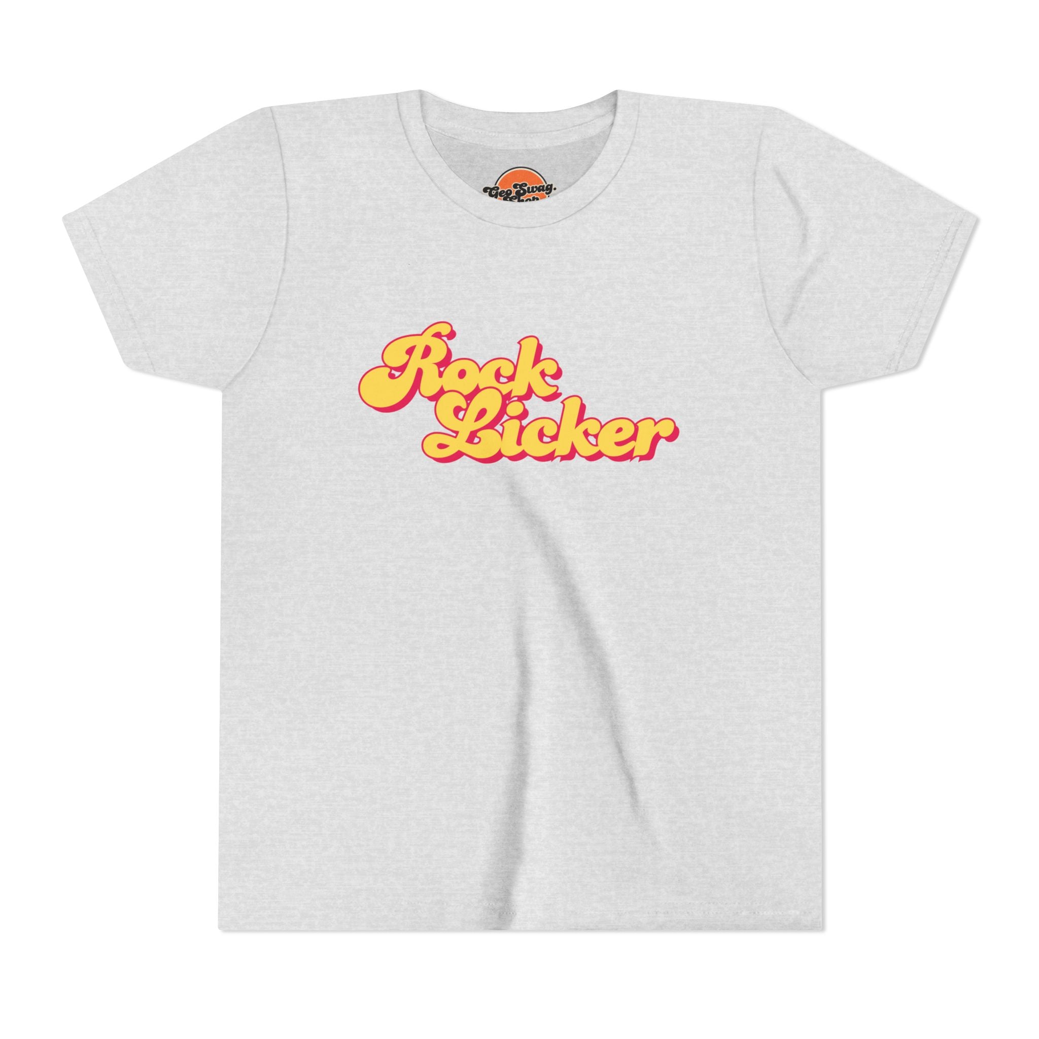 Youth Tee: Rock Licker Yellow Text