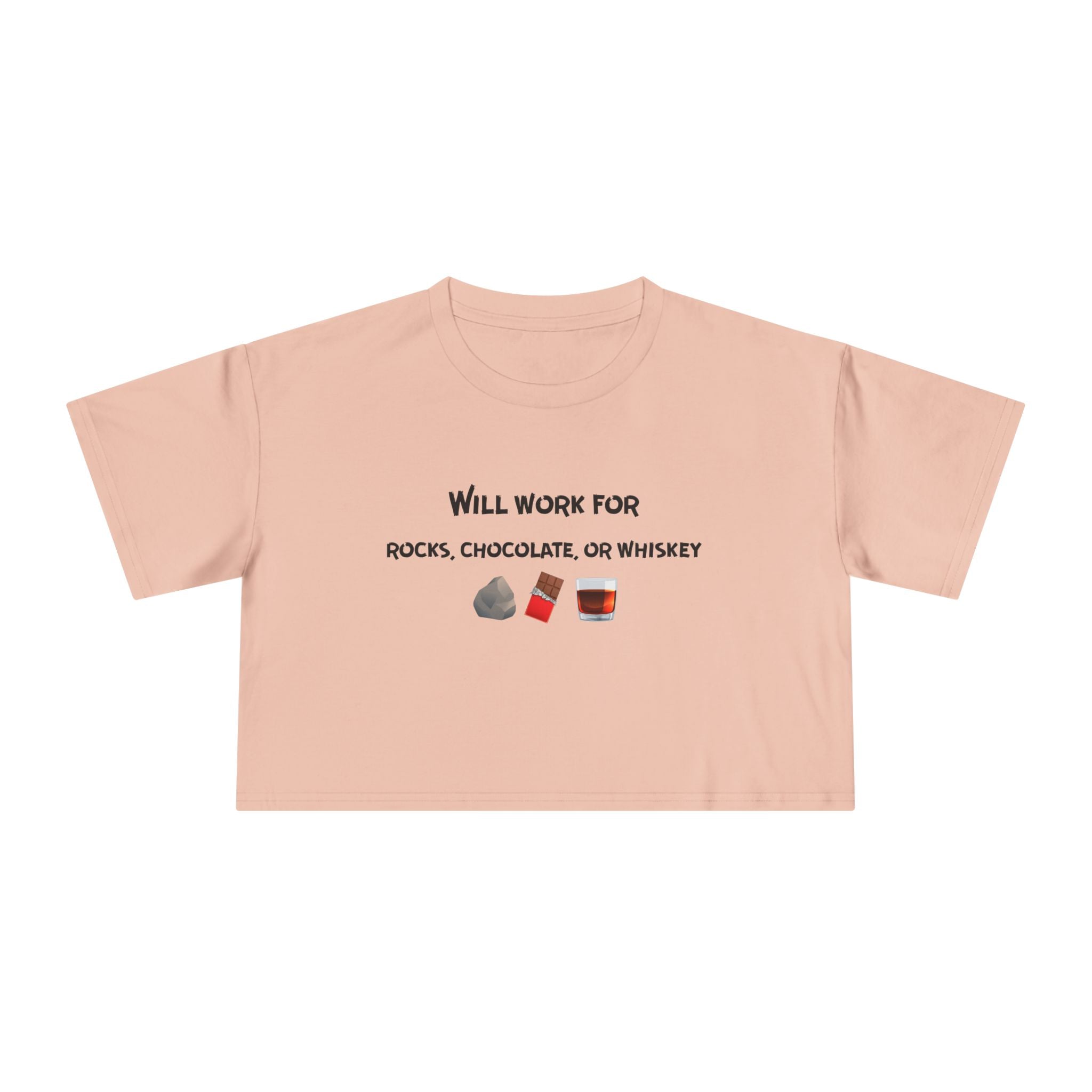 White Women's Geology T-Shirt -  Rocks, Chocolate, or Whiskey