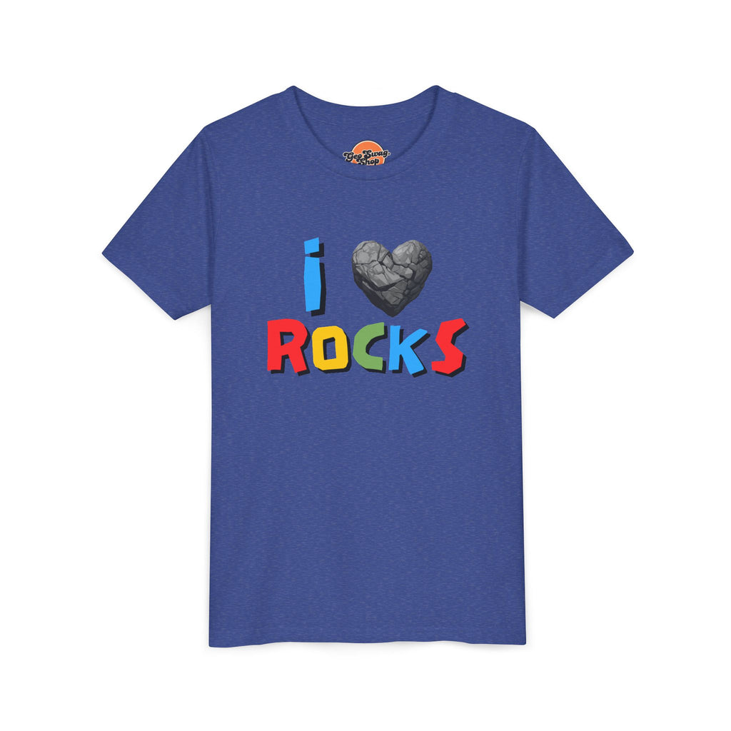 Youth Tee: I Love Rocks