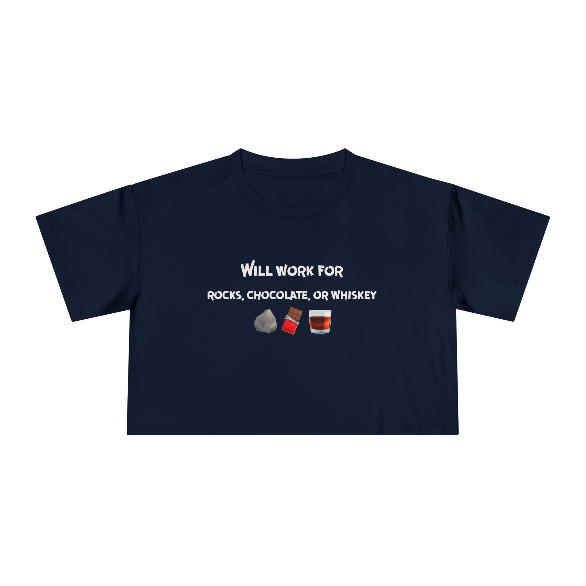 Black Women's Geology T-Shirt -  Rocks, Chocolate, or Whiskey