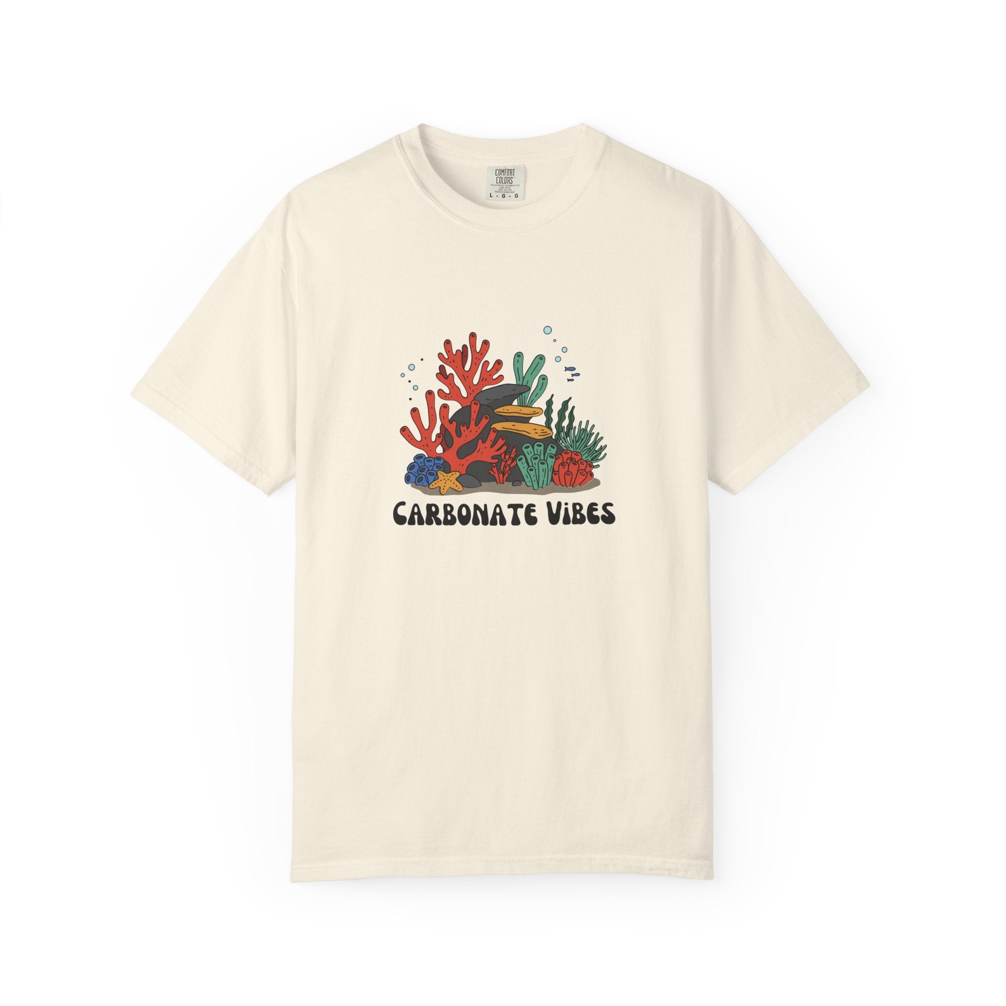 Chambray Funny Geology T-Shirt: Carbonate Vibes