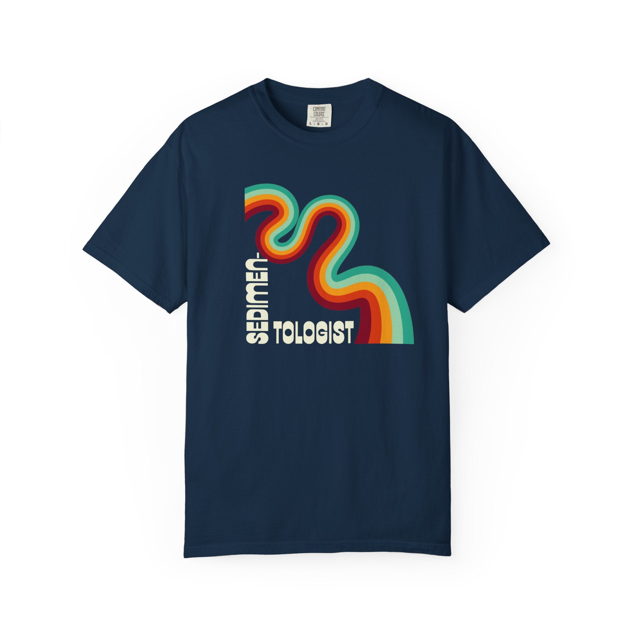 True Navy Funny Geology T-Shirt: Discipline - Sedimentologist
