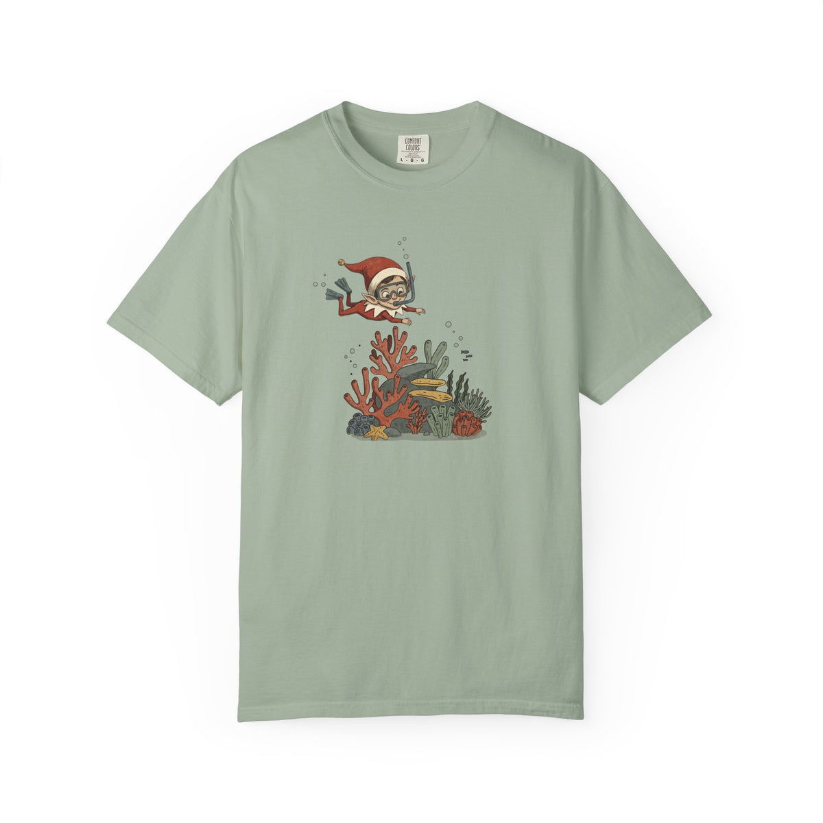 Geology Holiday T-Shirt: Elf on a Carbonate Shelf