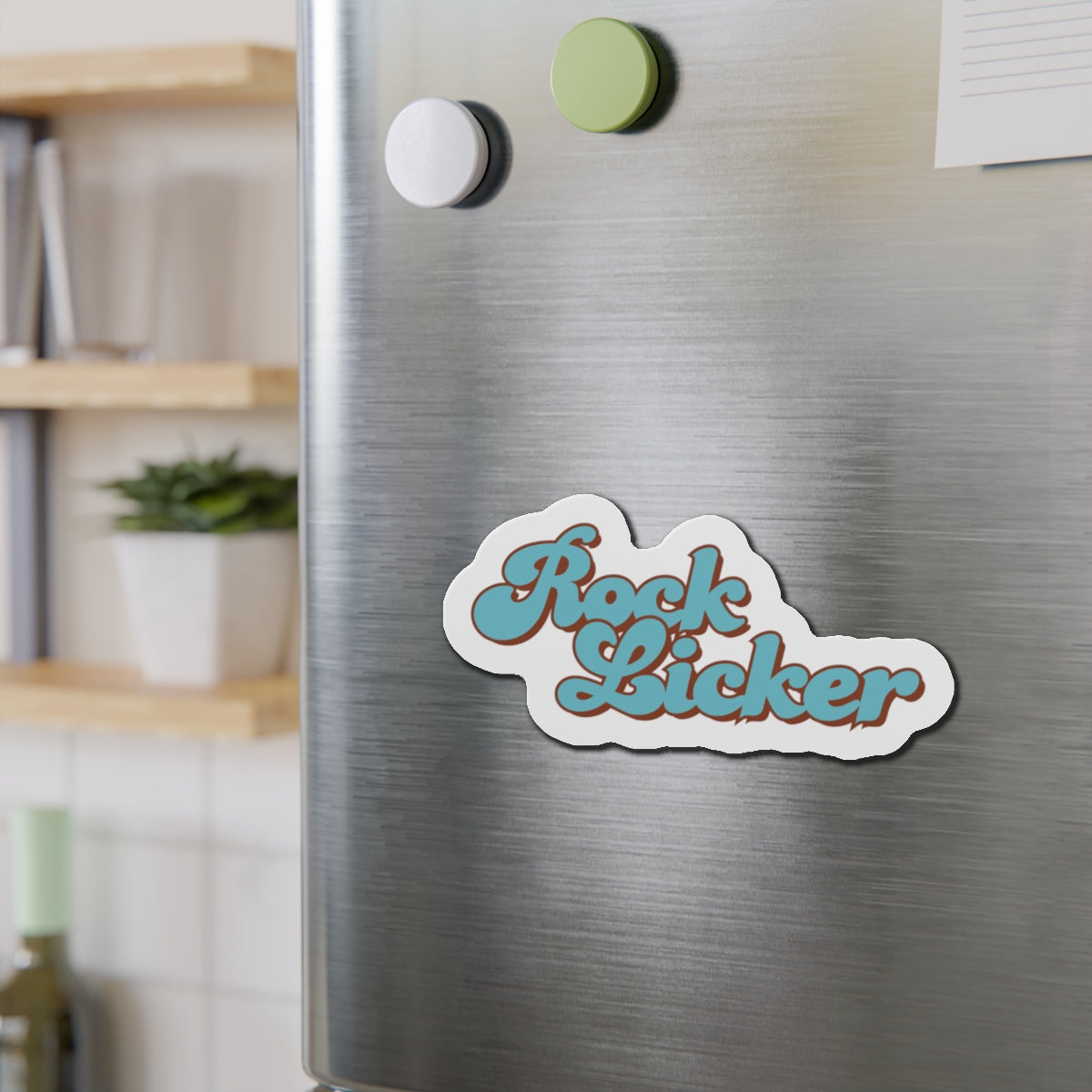 Magnet: Rock Licker Die-Cut Blue