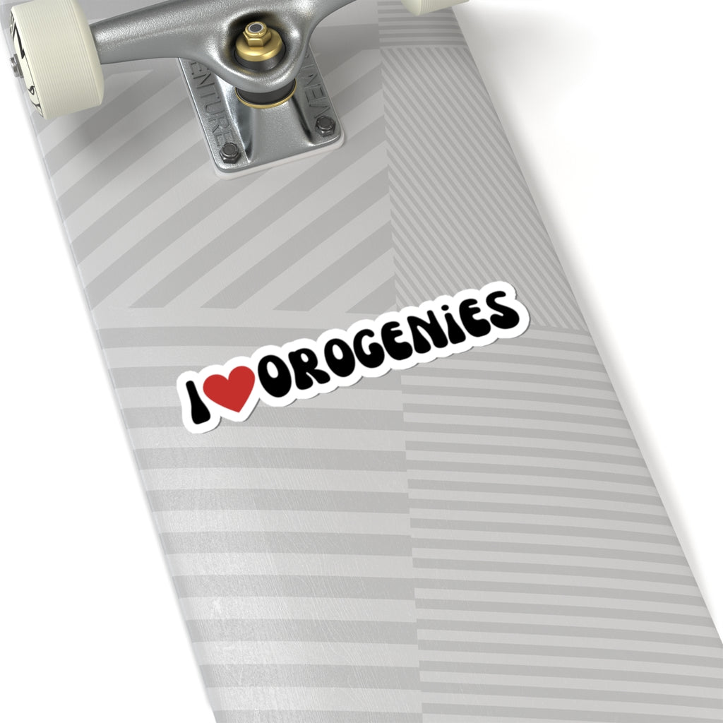 Sticker: I Love Orogenies Kiss-Cut Sticker