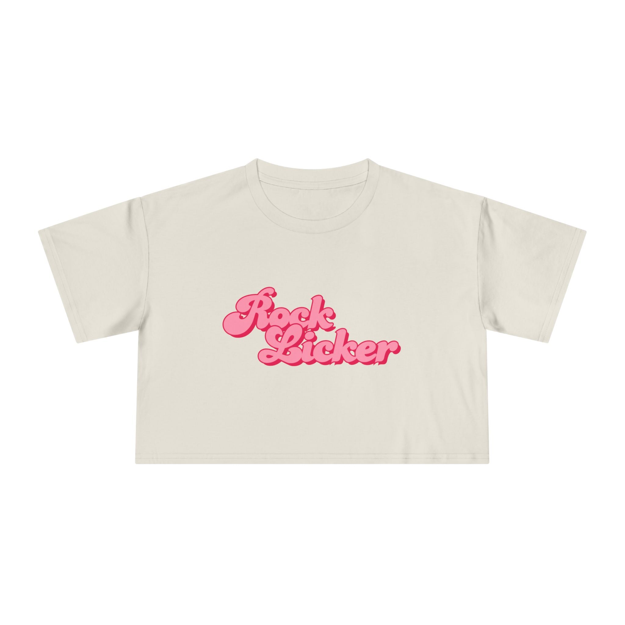 Black Women's Geology T-Shirt -  Rock Licker Pink Text