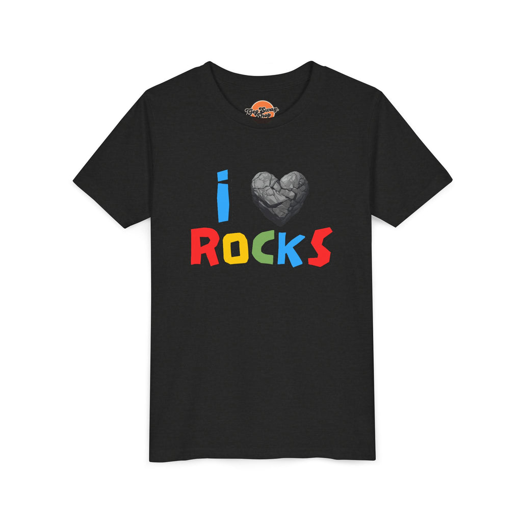 Youth Tee: I Love Rocks