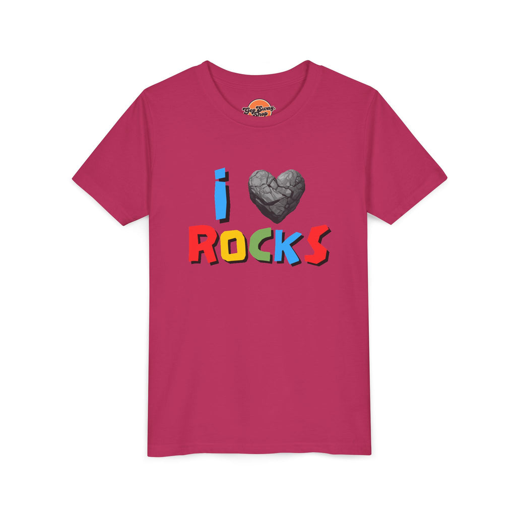 Youth Tee: I Love Rocks
