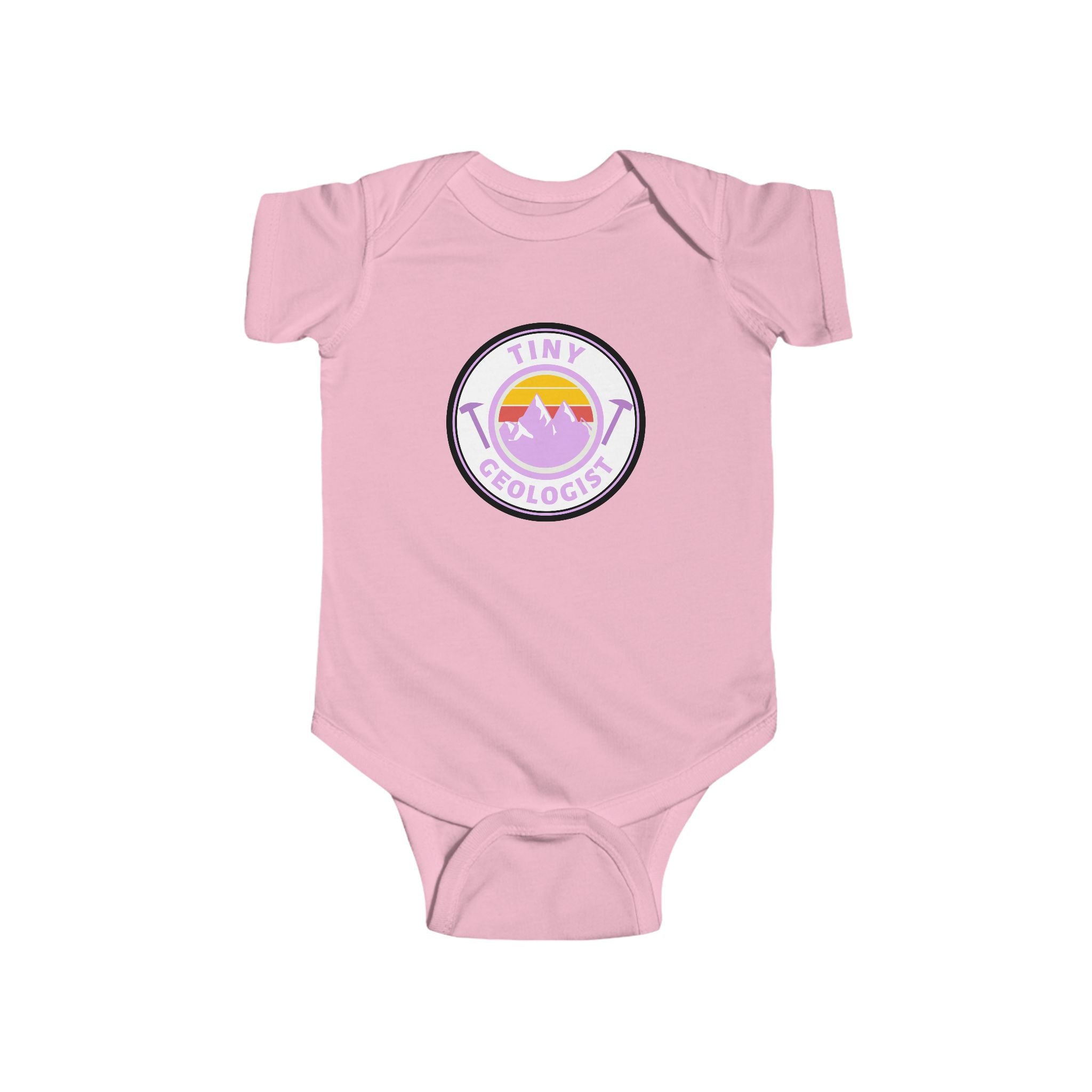 Pink Youth Geology T-Shirt: Rock Licker Pink Text