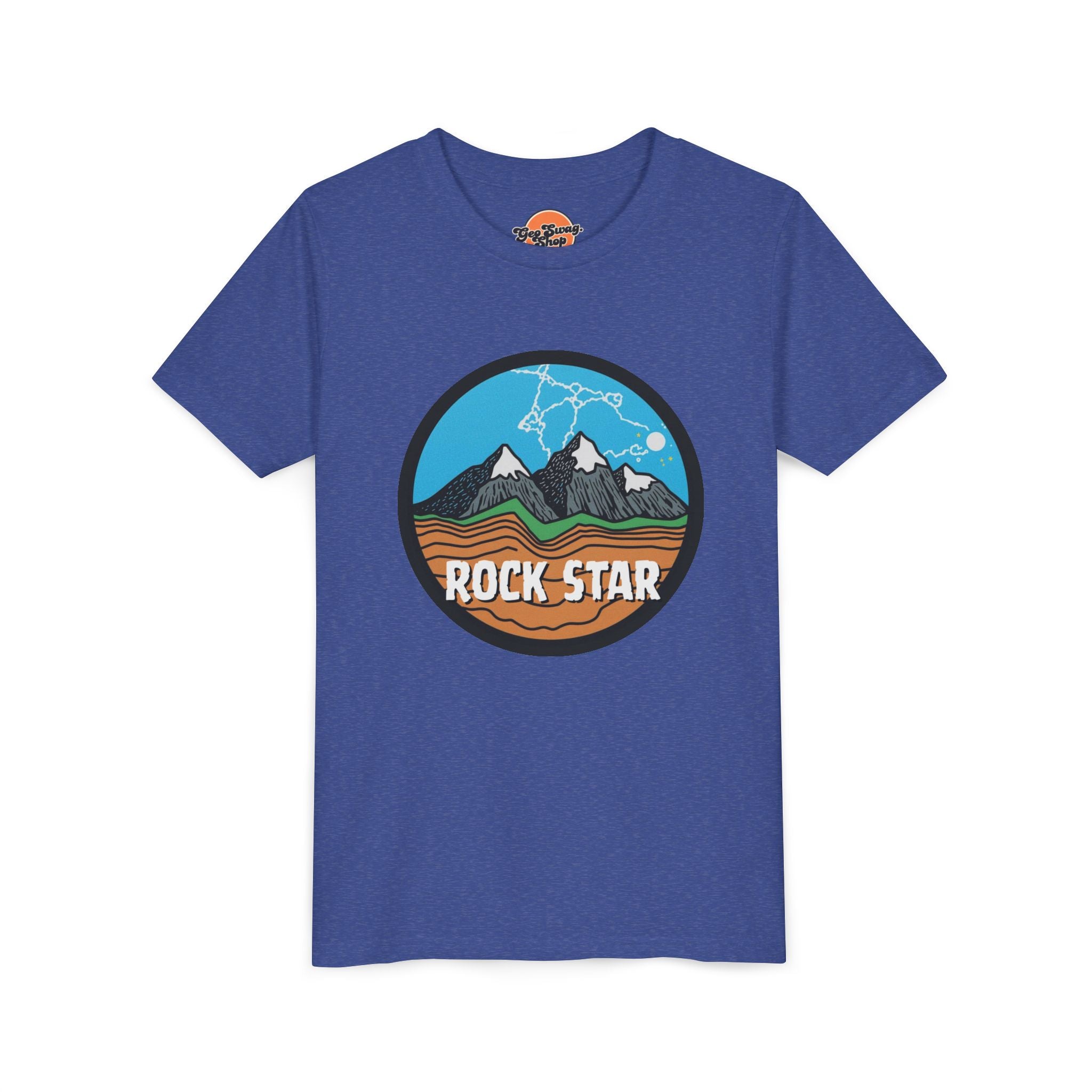 White Youth Geology T-Shirt: Rock Star