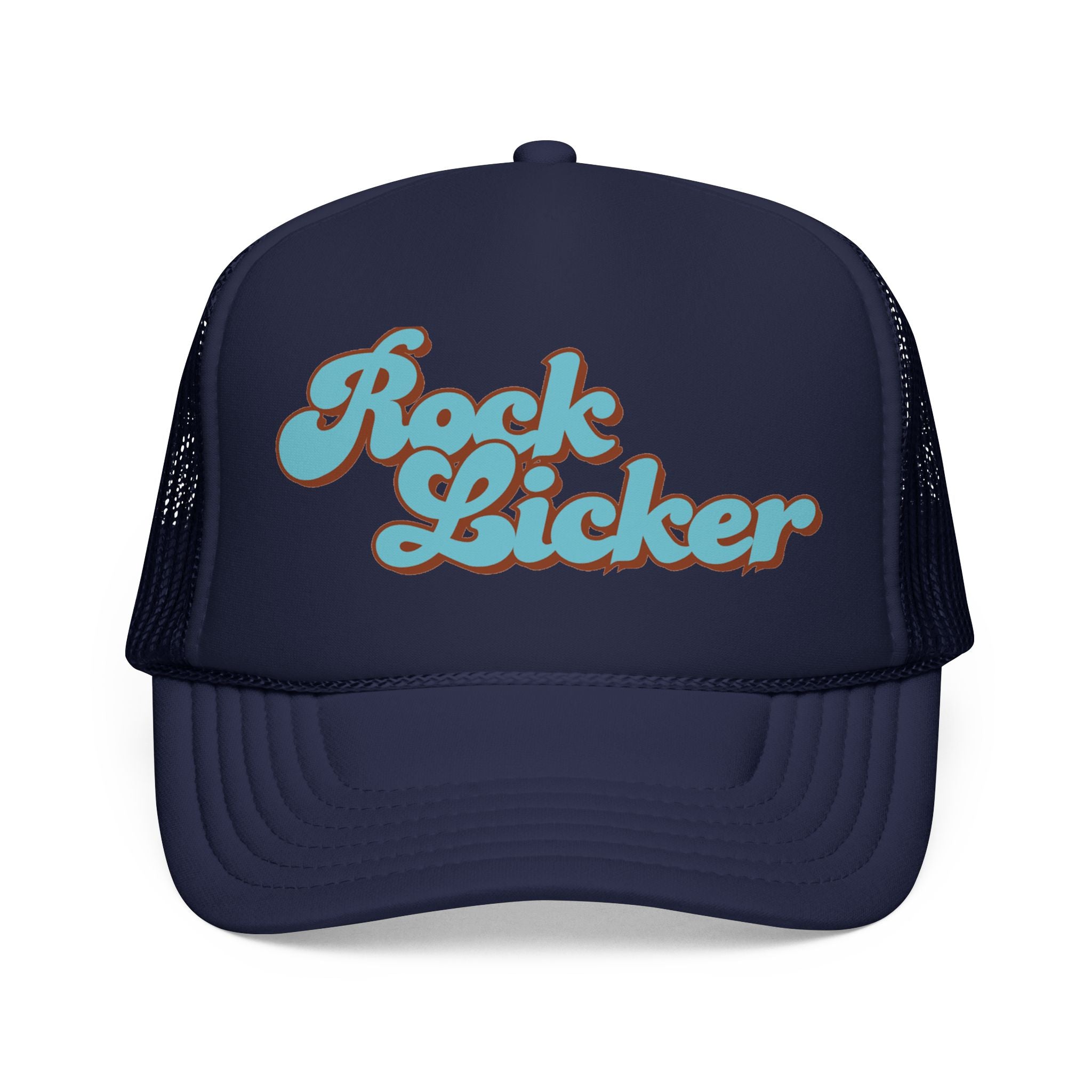 Trucker Hat: Rock Licker (blue text)