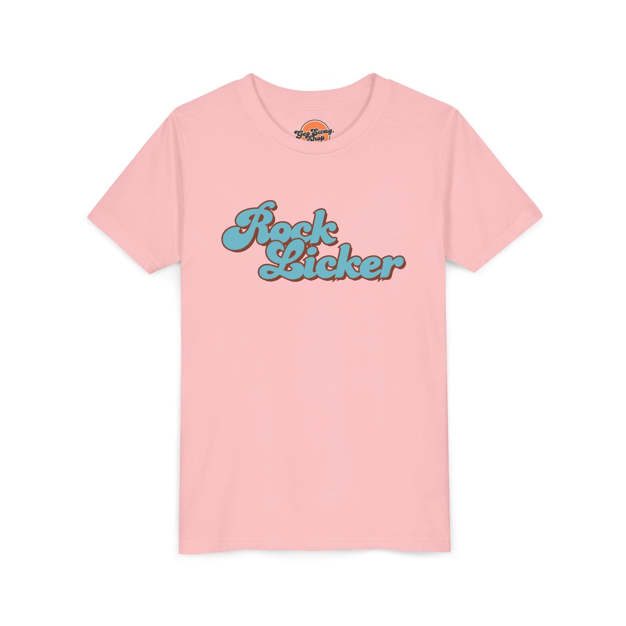 Natural Toddler Geology T-Shirt: Lil Rock Licker Blue Text