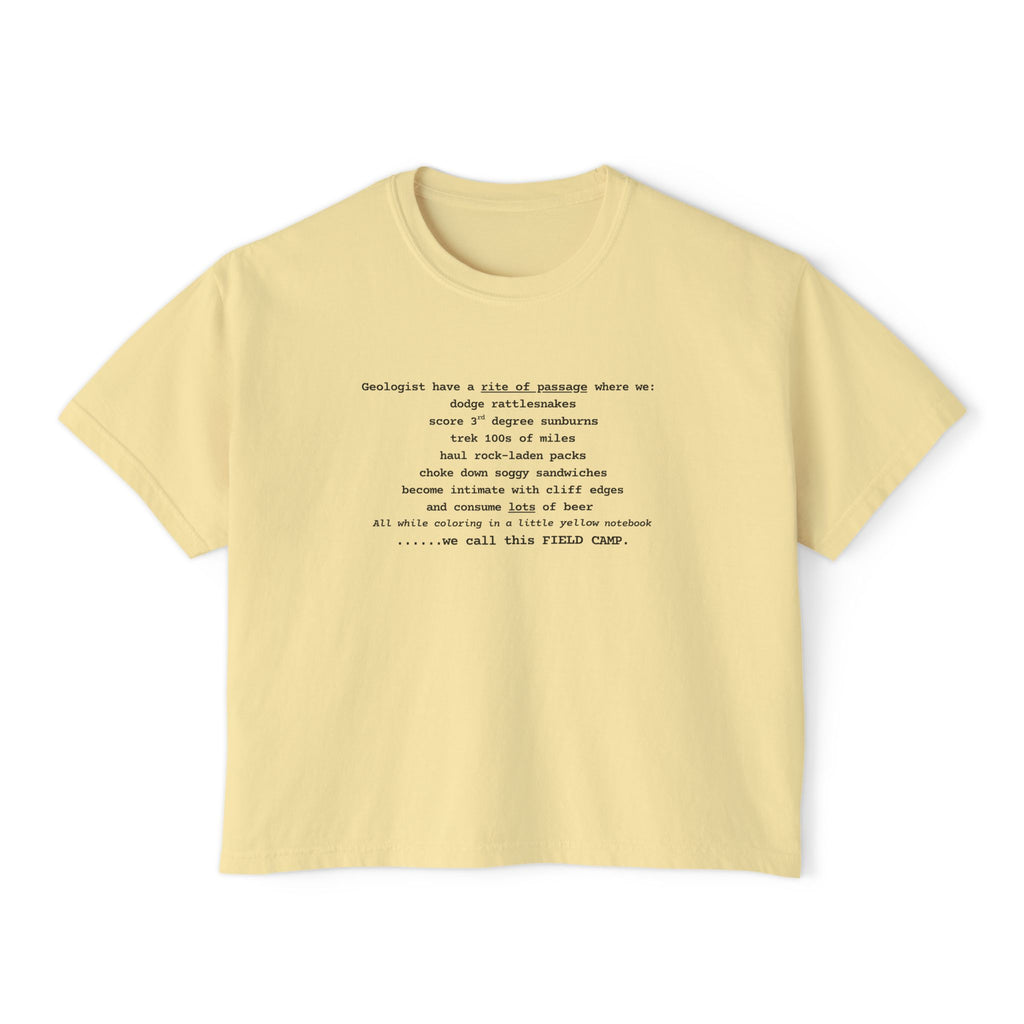 Butter Women's Geology T-Shirt -  We Call This Field Camp