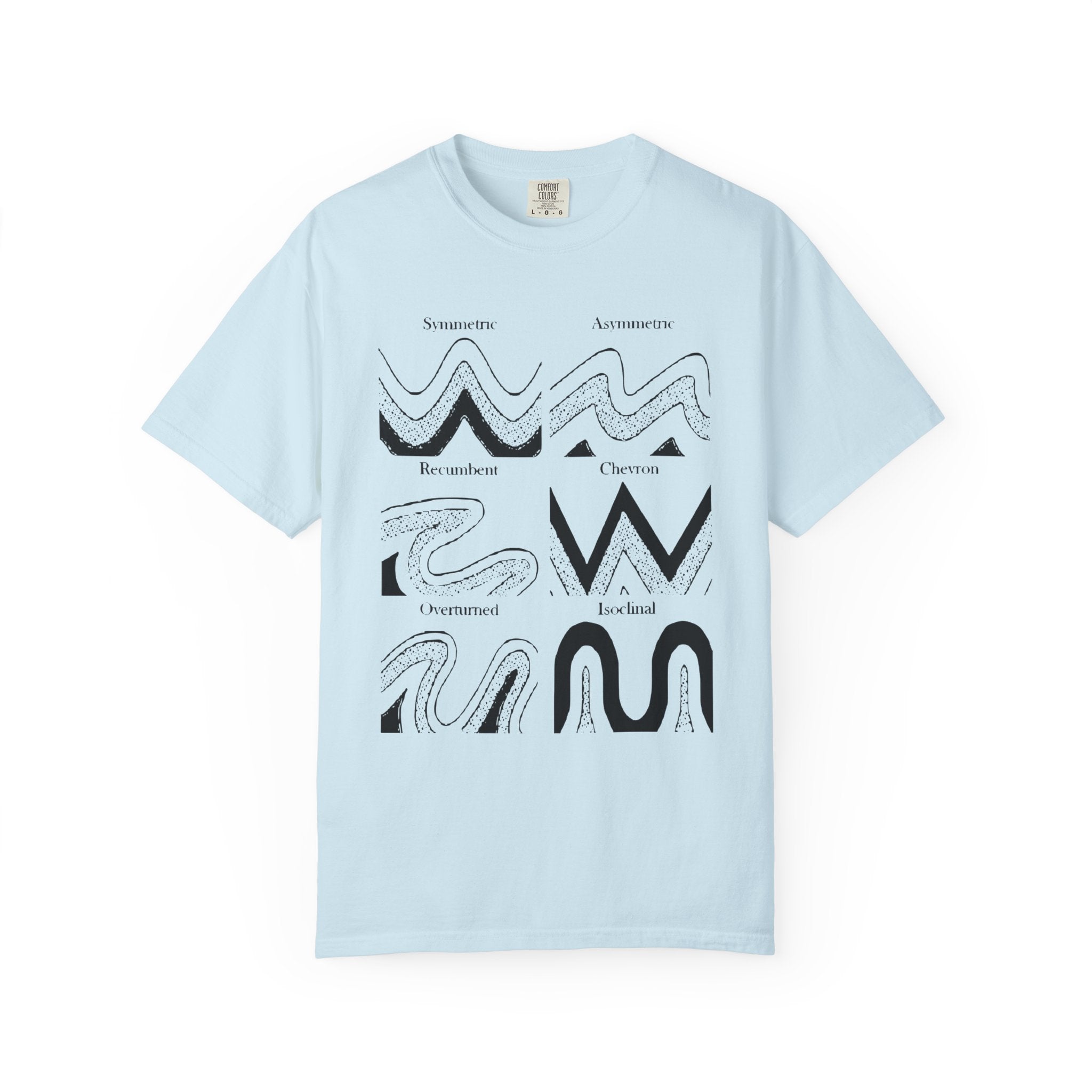 Orchid Funny Geology T-Shirt: Fold Types