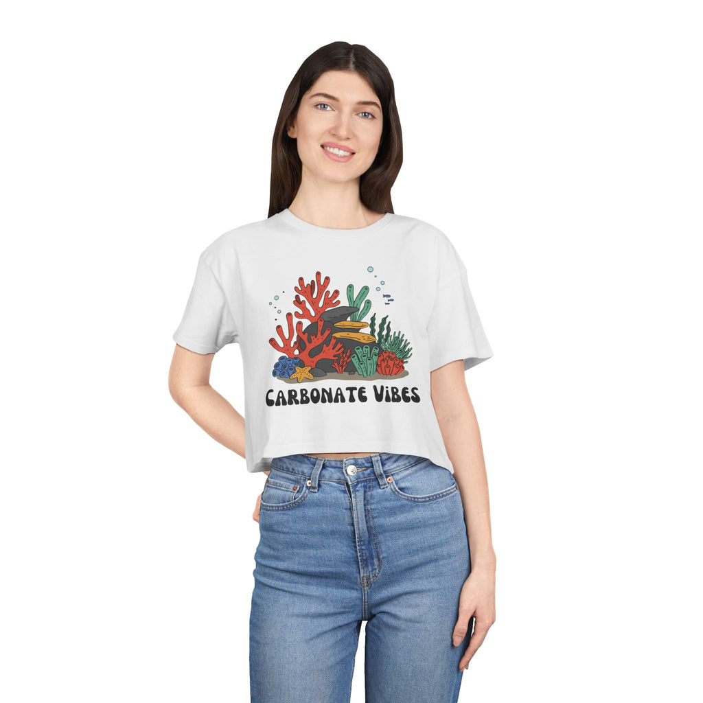 Pale Pink Women's Geology T-Shirt -  Carbonate Vibes