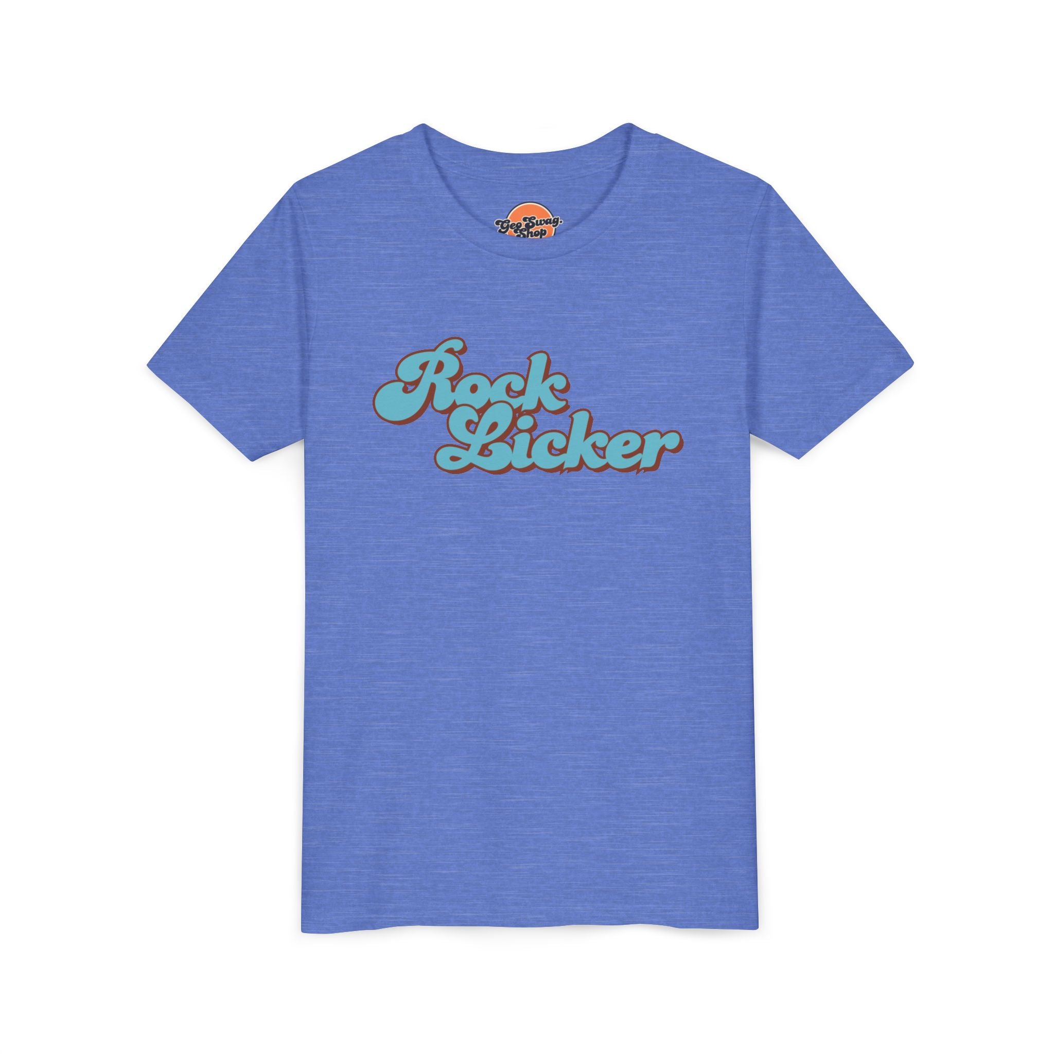 Heather Mauve Toddler Geology T-Shirt: Lil Rock Licker Blue Text