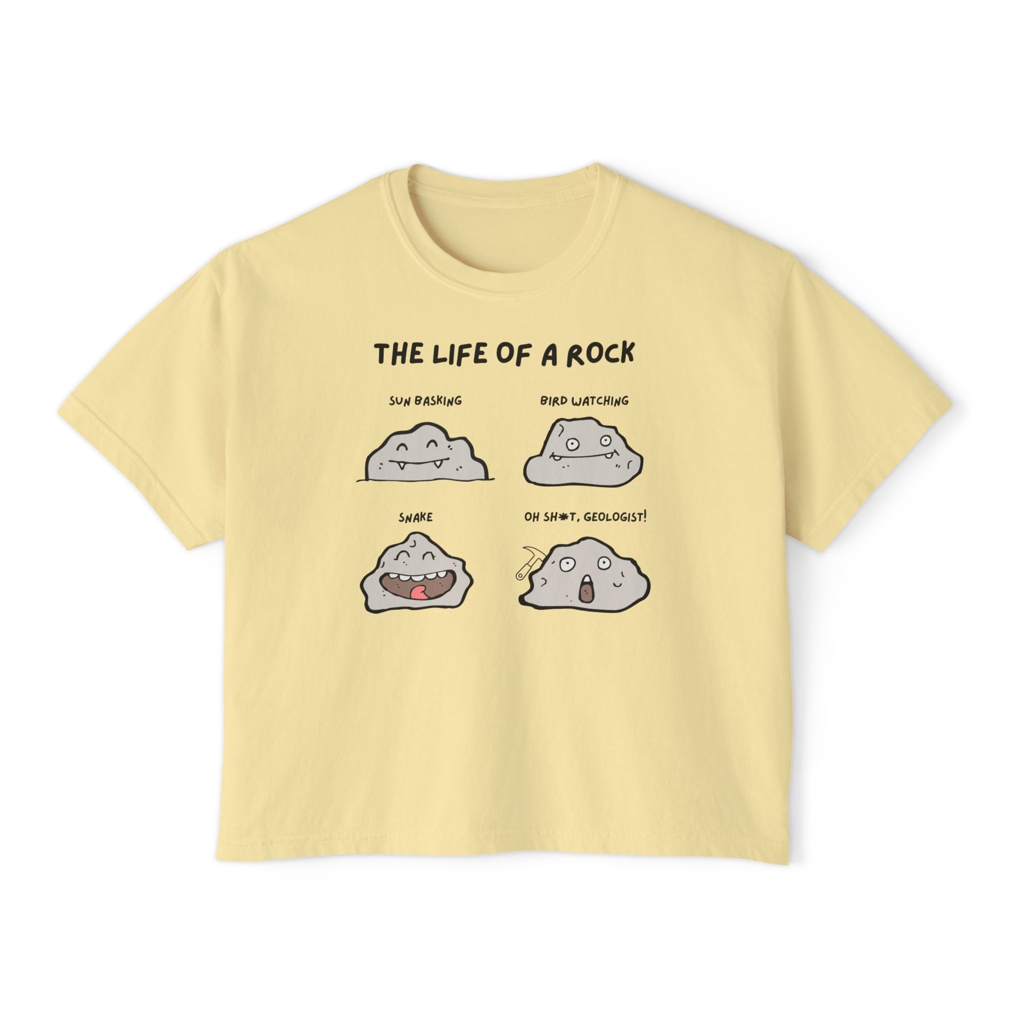 Peachy Women's Geology T-Shirt -  The Life of a Rock
