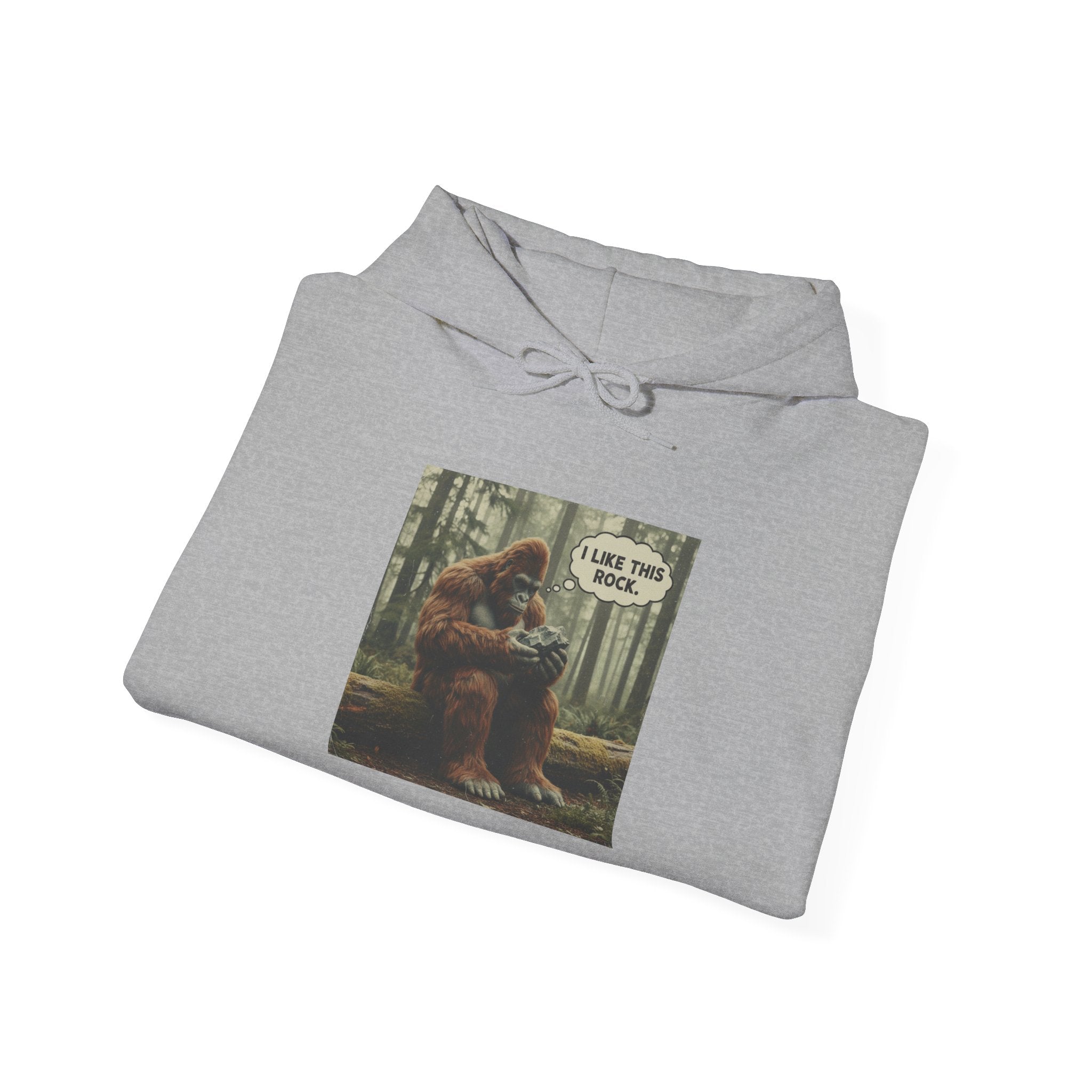 Sweatshirt Hoodie: Bigfoot - I Like This Rock