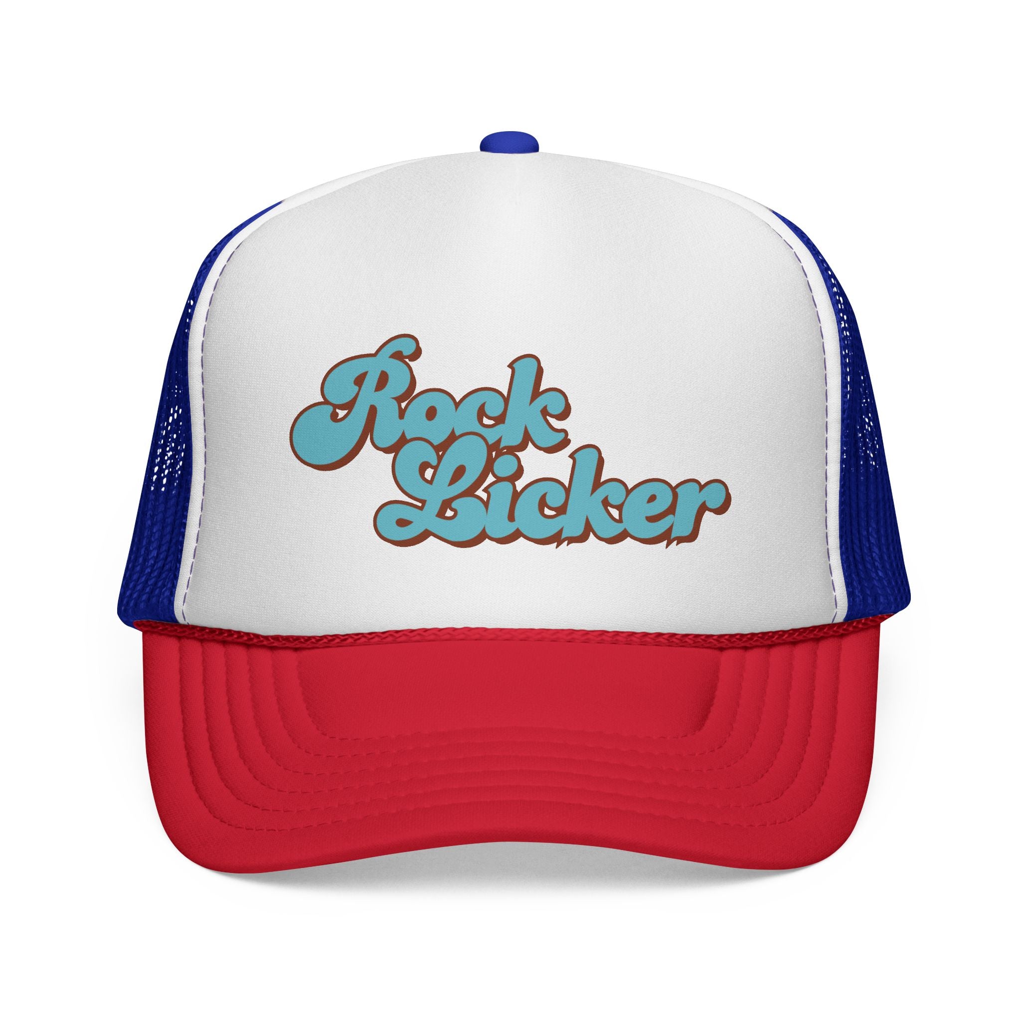 Hat: Trucker Hat Rock Licker Blue