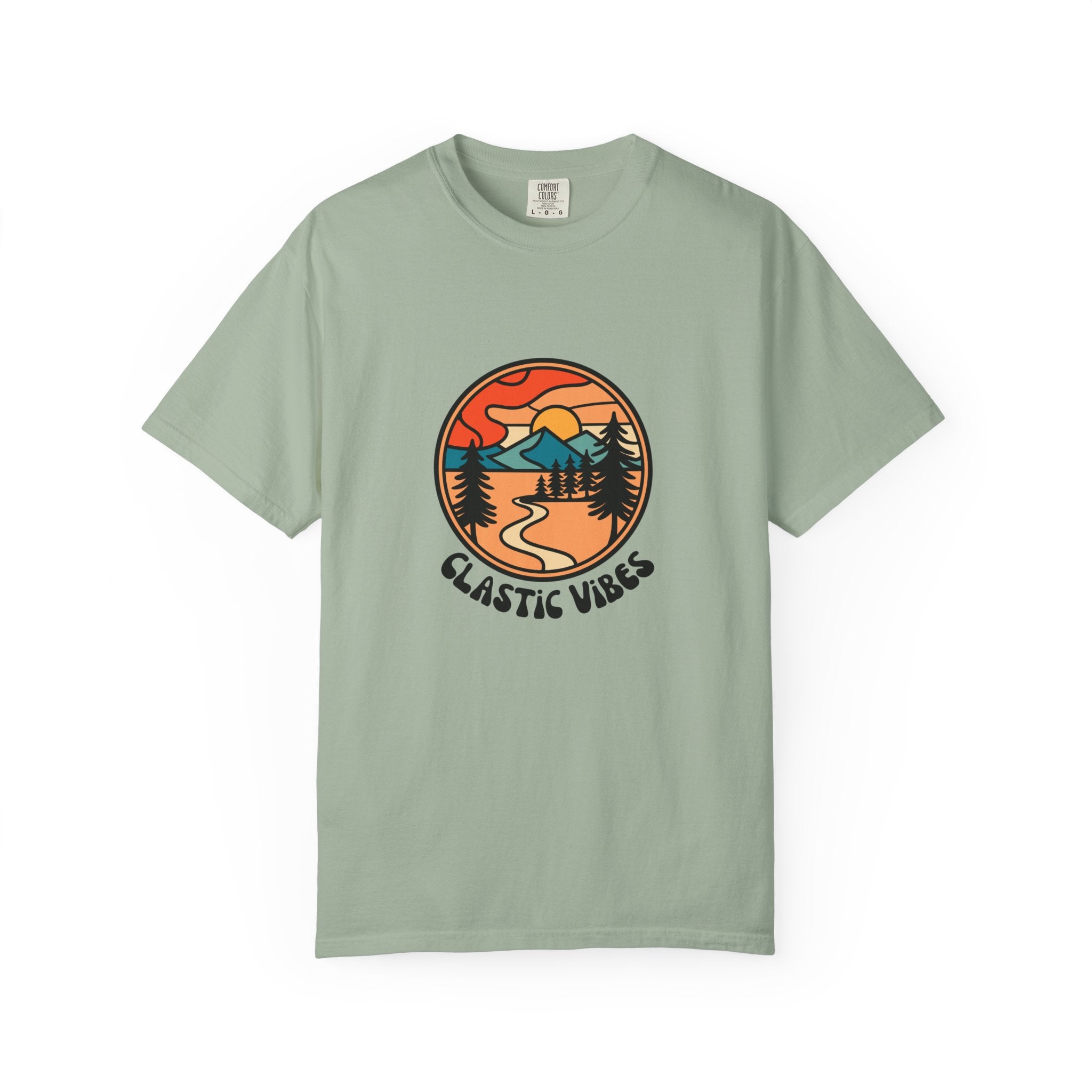 Chambray Funny Geology T-Shirt: Clastic Vibes
