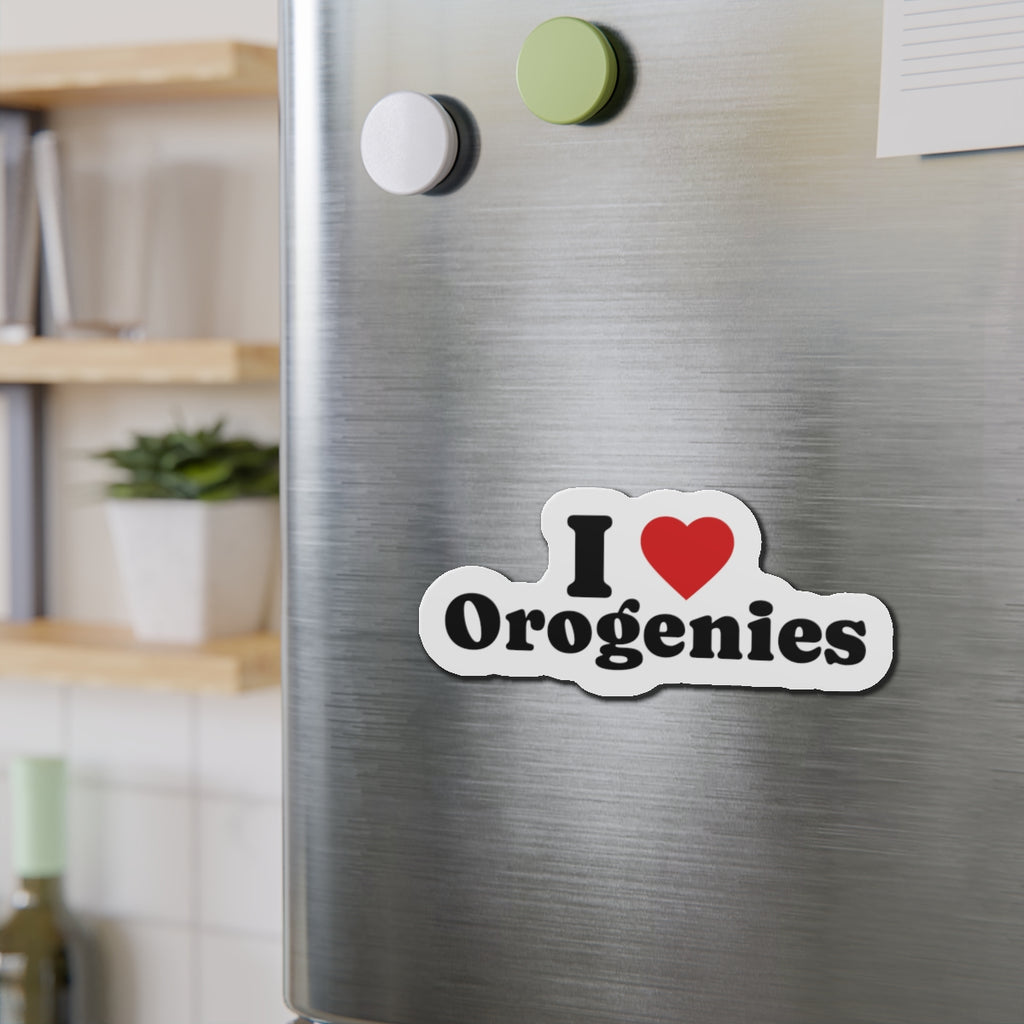 Magnet: I Love Orogenies Die-Cut Magnet