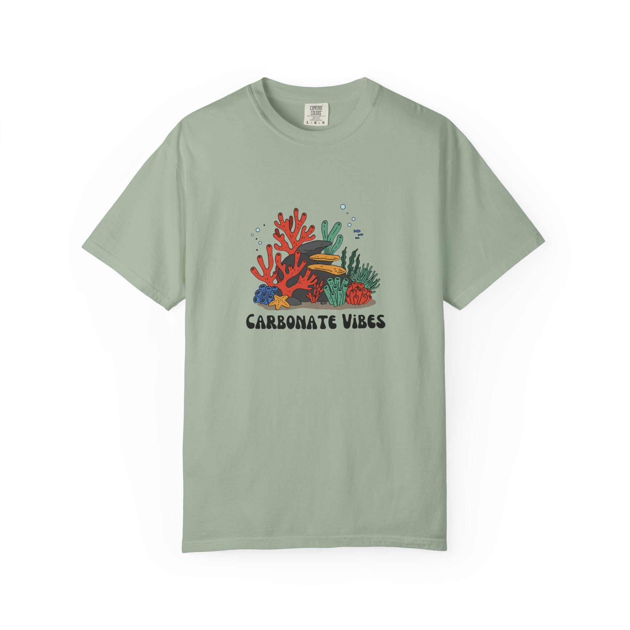 White Funny Geology T-Shirt: Carbonate Vibes