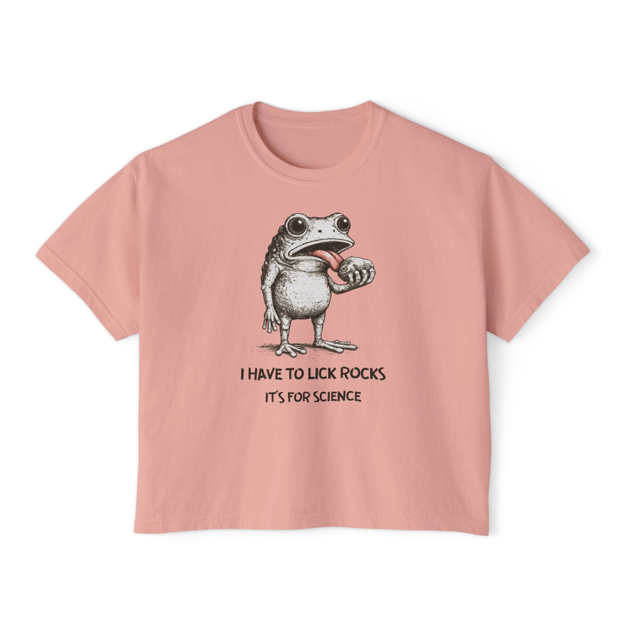 Ivory Women's Geology T-Shirt -  Lick Rocks...It's for Science