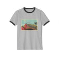White/Black Funny Geology Ringer T-Shirt: Historic Collections - Levi Yaggy Geology Cross Section 1893