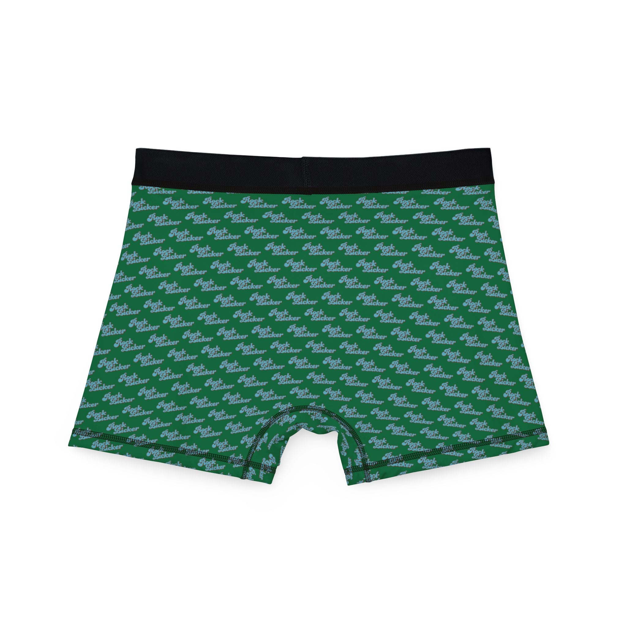 Undies: Rock Licker Blue on Green Boxers — Men's Briefs