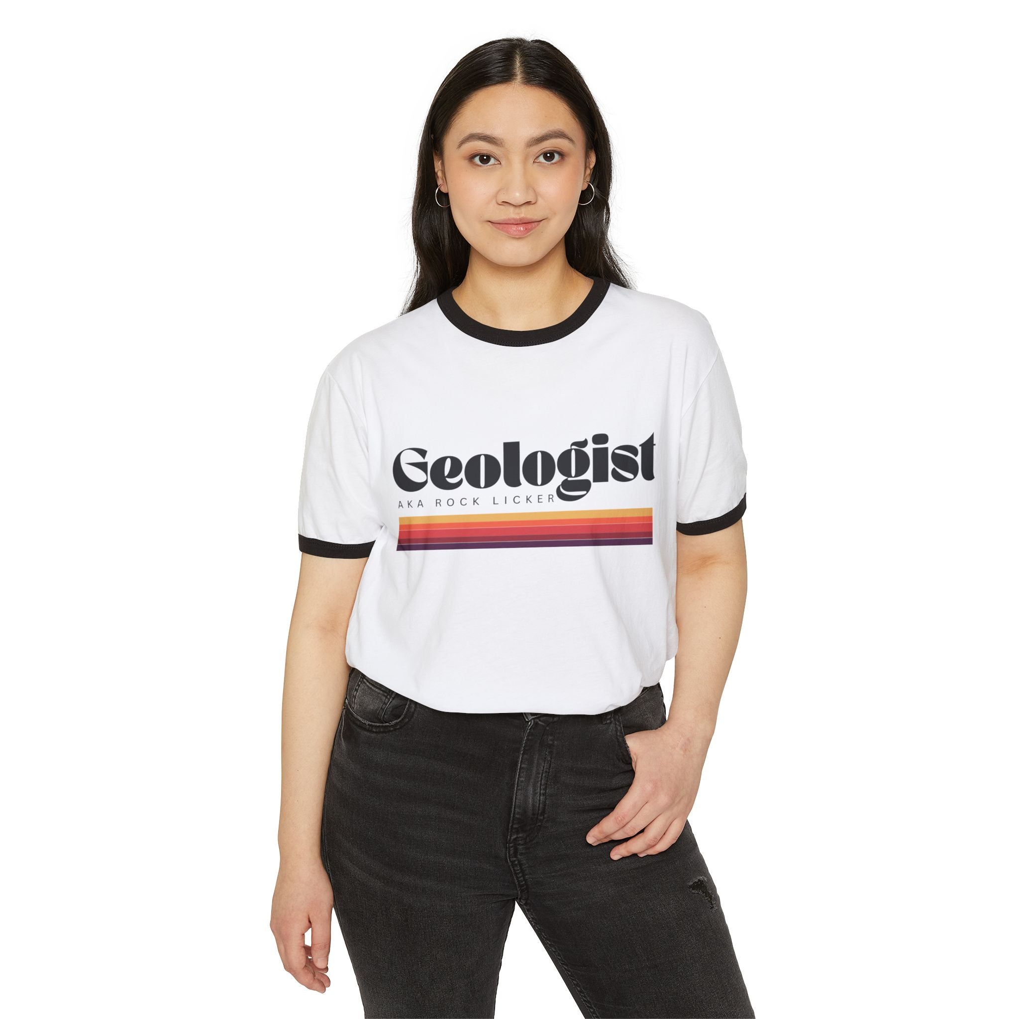 Ringer Tee: Geologist AKA Rock Licker T-Shirt