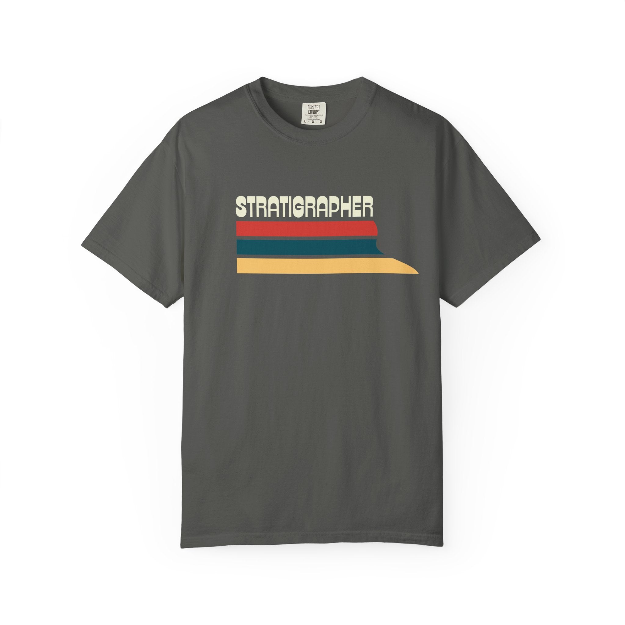 True Navy Funny Geology T-Shirt: Discipline - Stratigrapher