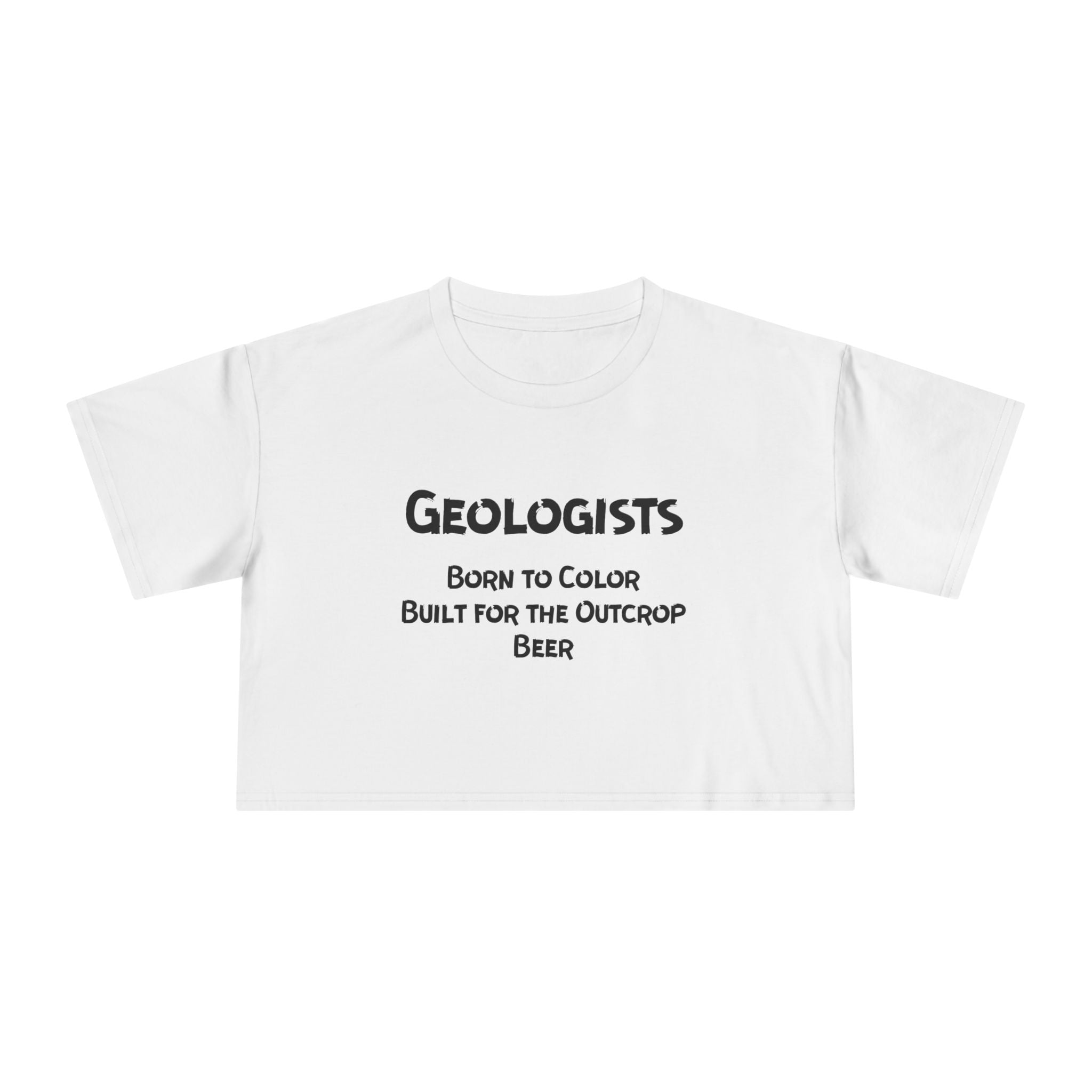 Black Women's Geology T-Shirt -  Born to Color, Outcrop, Beer