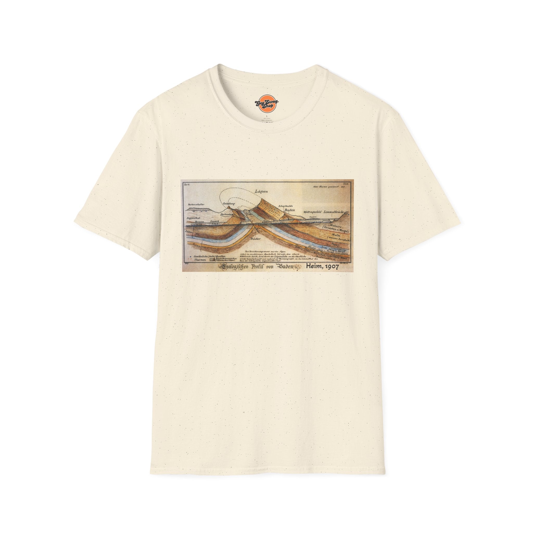 Graphic Tee: Historic Collections - Albert Heim Geology Cross Section 1907