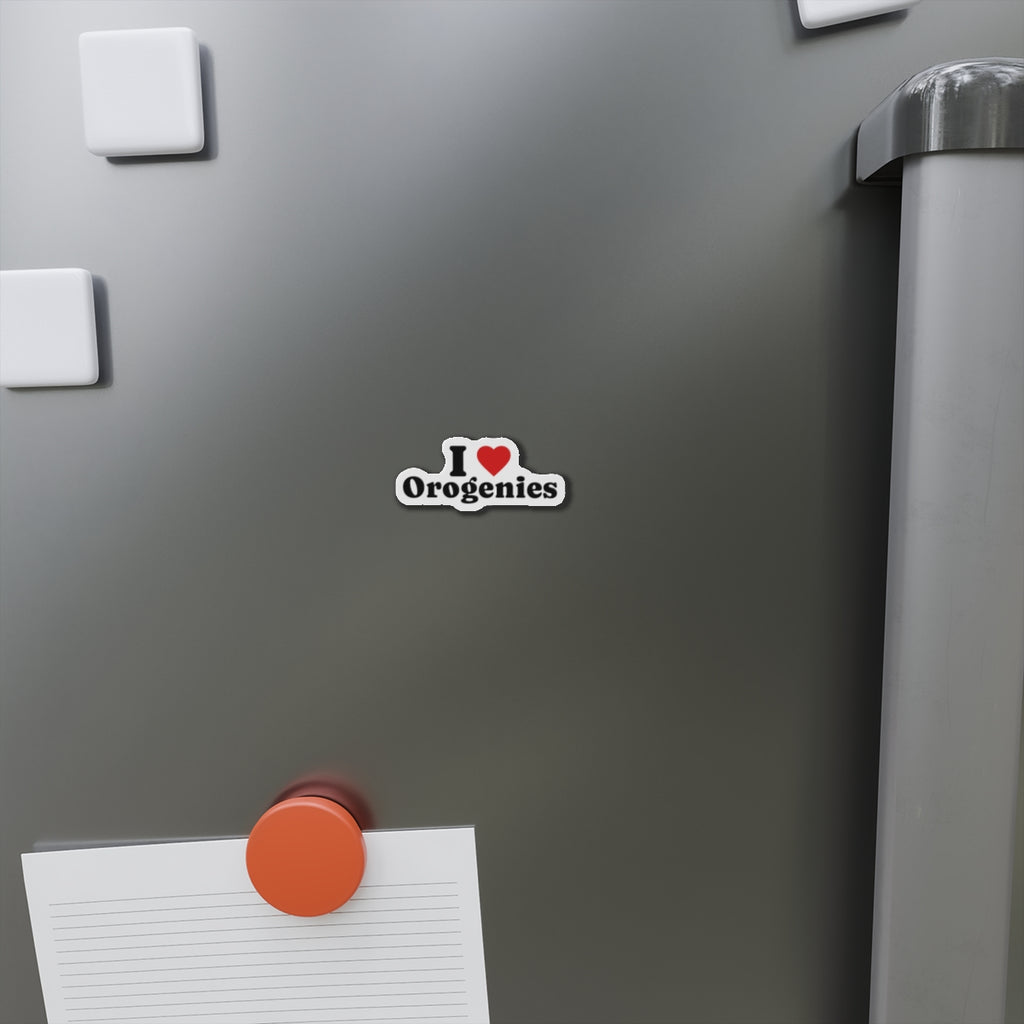 Magnet: I Love Orogenies Die-Cut Magnet