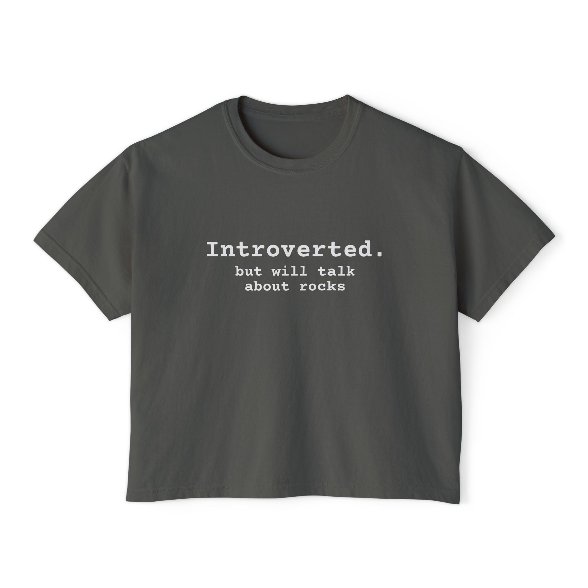 White Women's Geology T-Shirt -  Introverted 