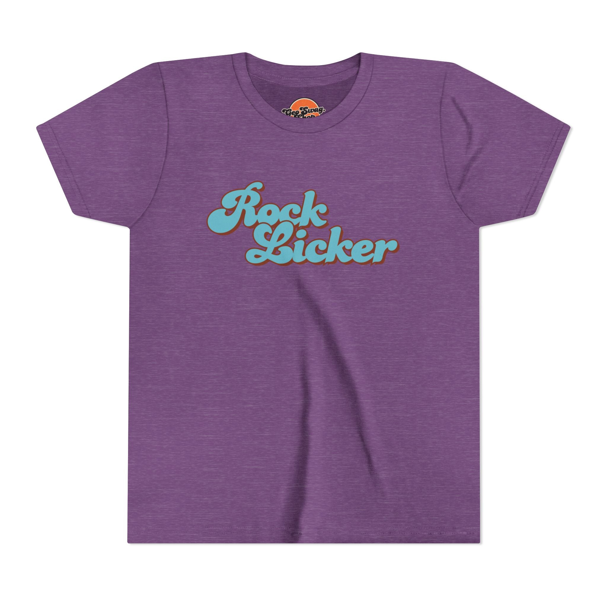 Youth Tee: Rock Licker Blue Text