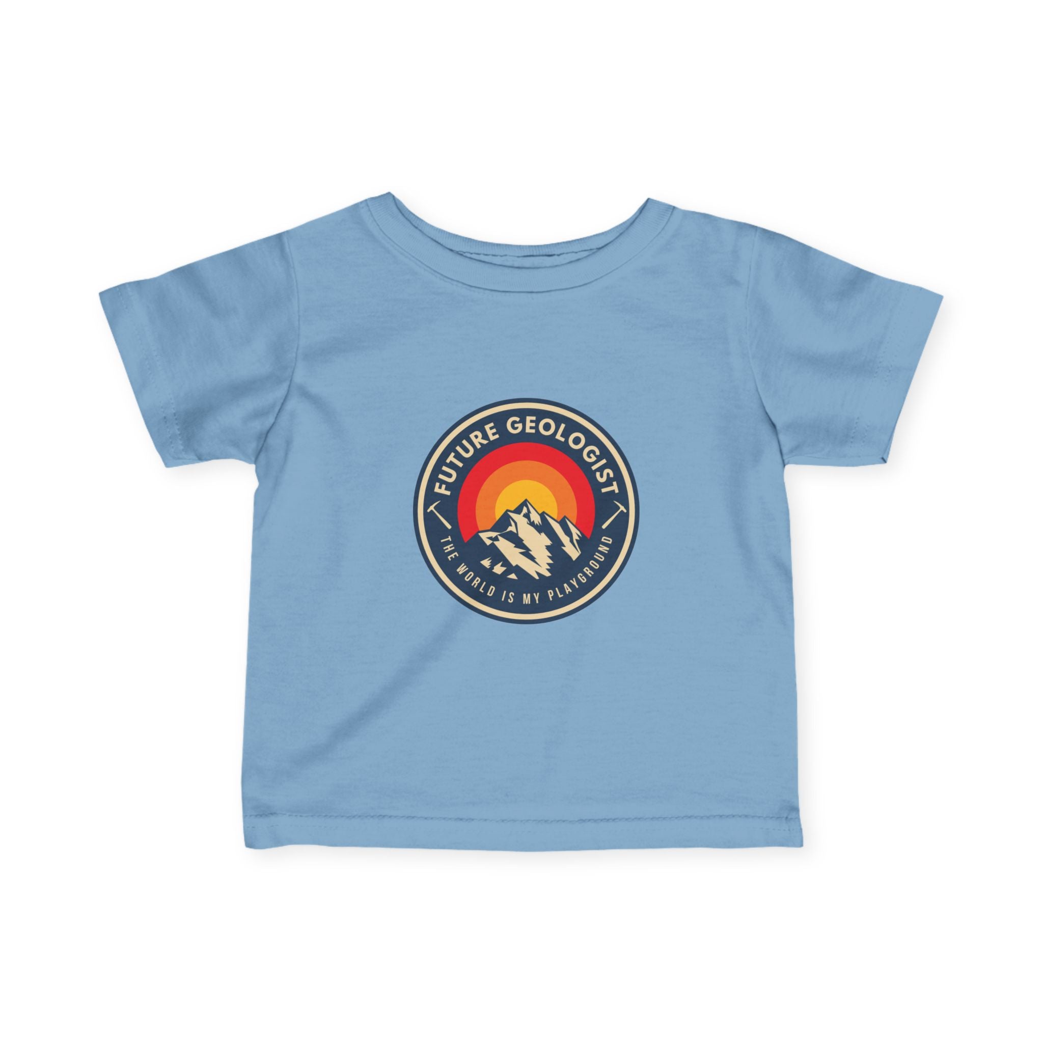 Heather Baby Geology T-Shirt: Future Geologist, The World is my Playground