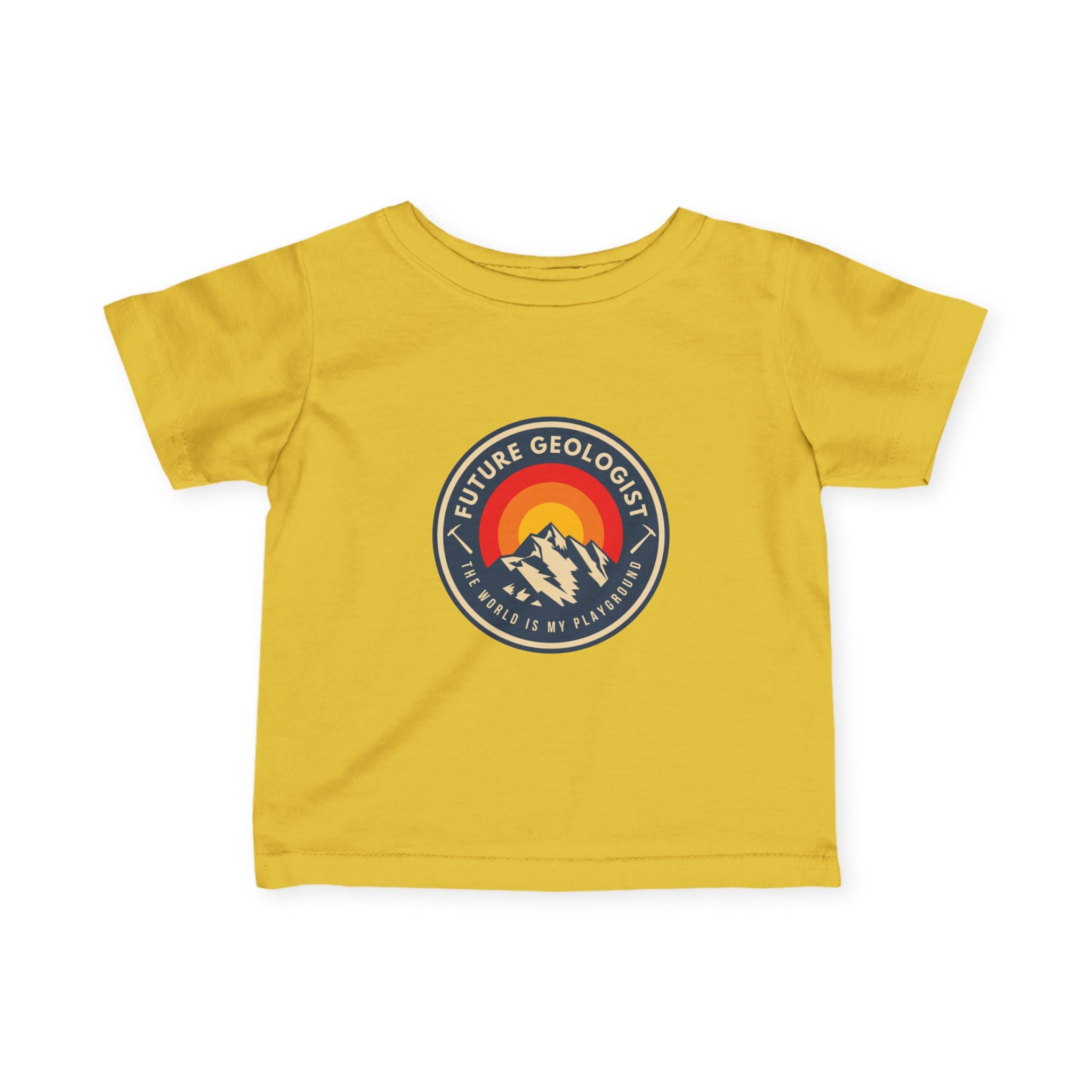 Granite Heather Baby Geology Onesie: Future Geologist, The World is my Playground