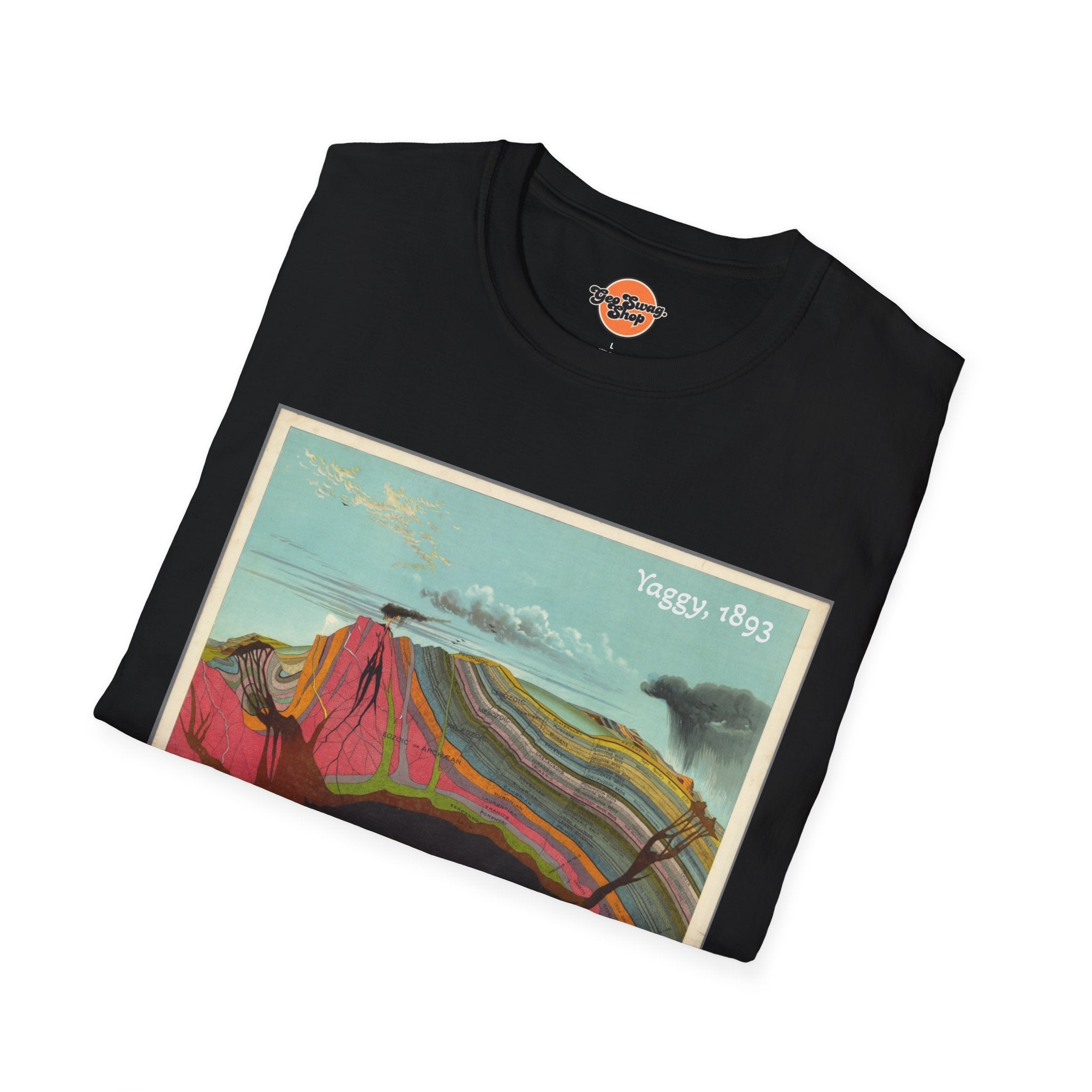 Graphic Tee: Historic Collections - Levi Yaggy Geology Cross Section 1893