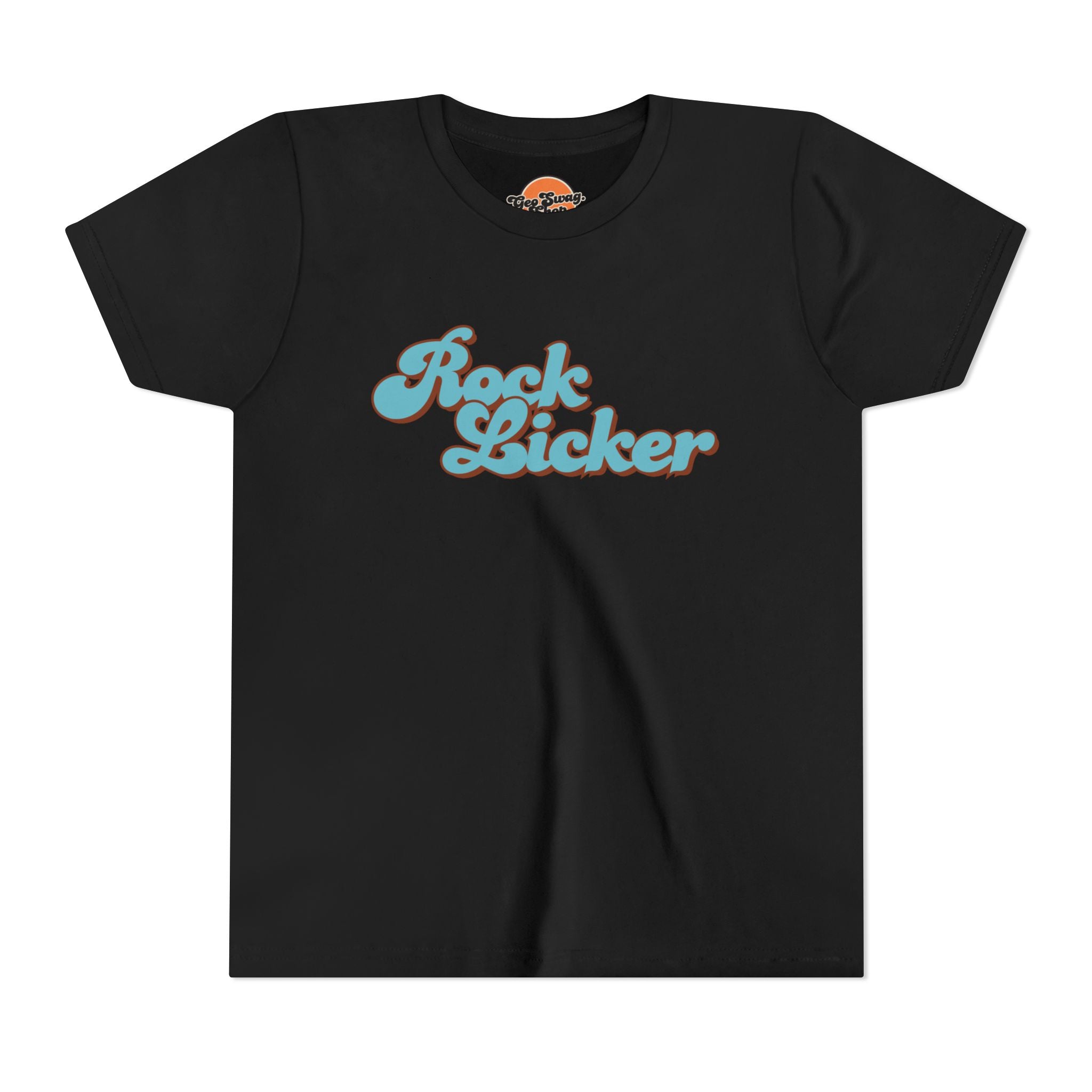 Youth Tee: Rock Licker Blue Text