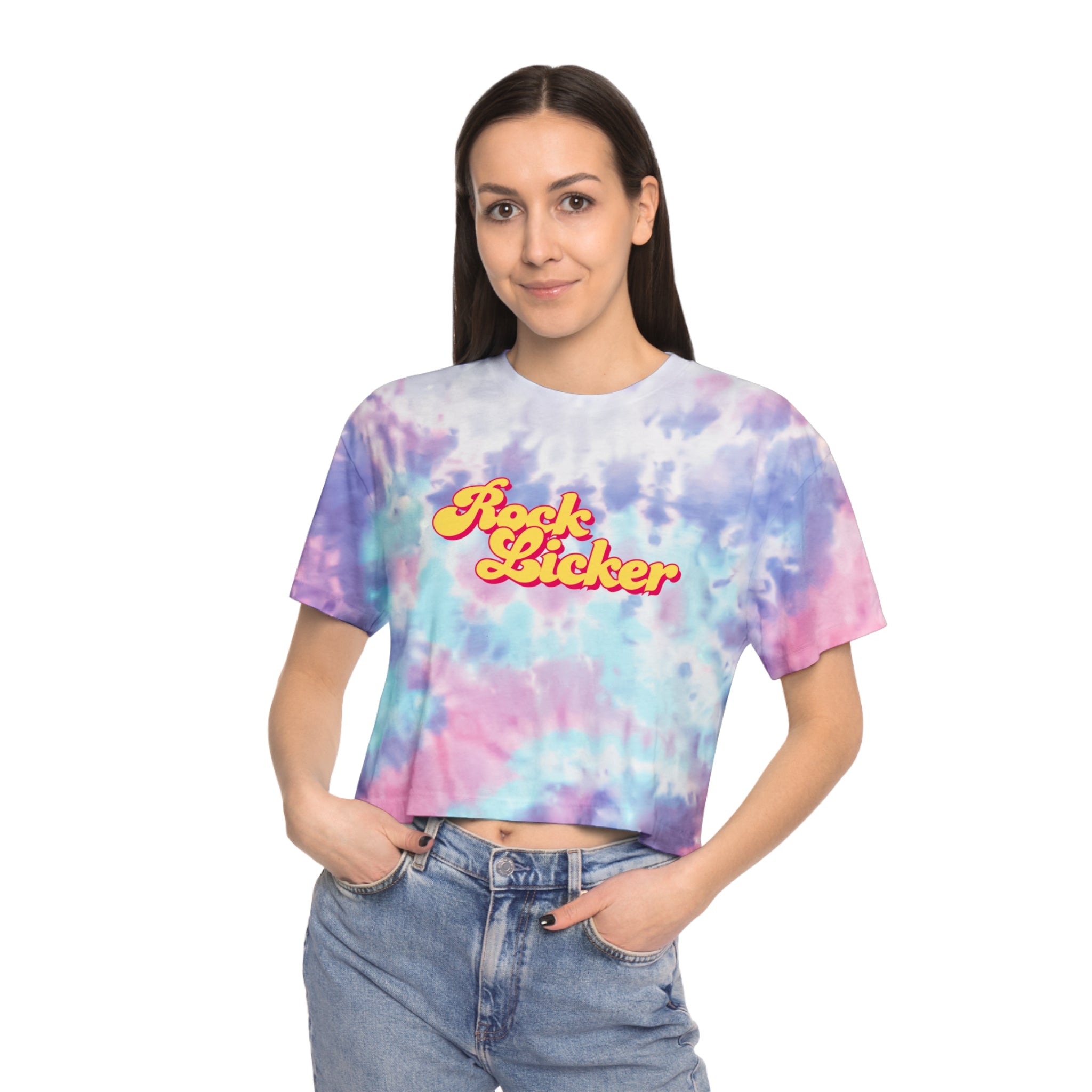 Crop Tee: Rock Licker Tie-Dye