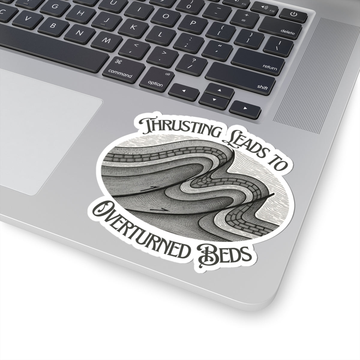 Sticker: Thrusting Leads to Overturned Beds