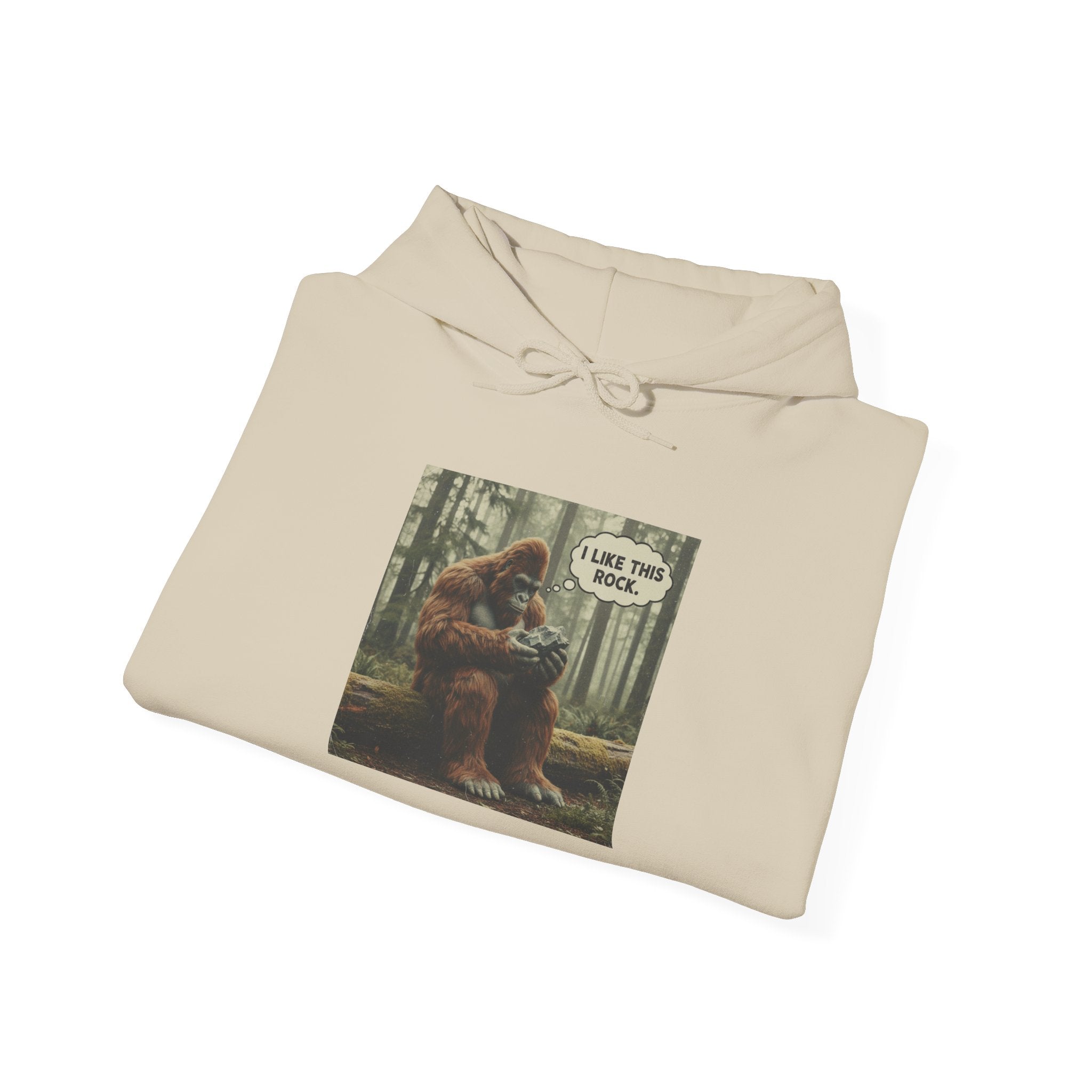 Sweatshirt Hoodie: Bigfoot - I Like This Rock