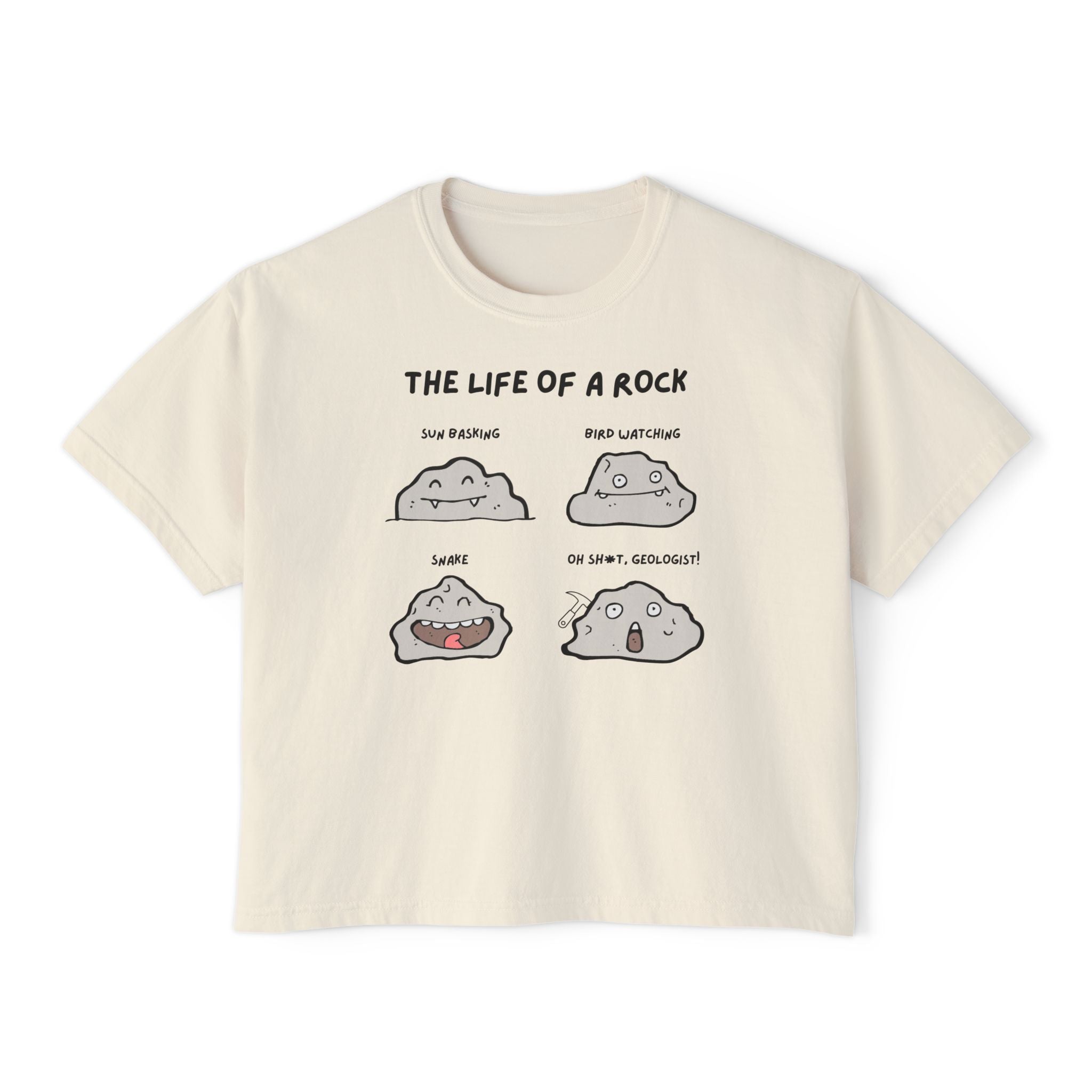 Ivory Women's Geology T-Shirt -  The Life of a Rock